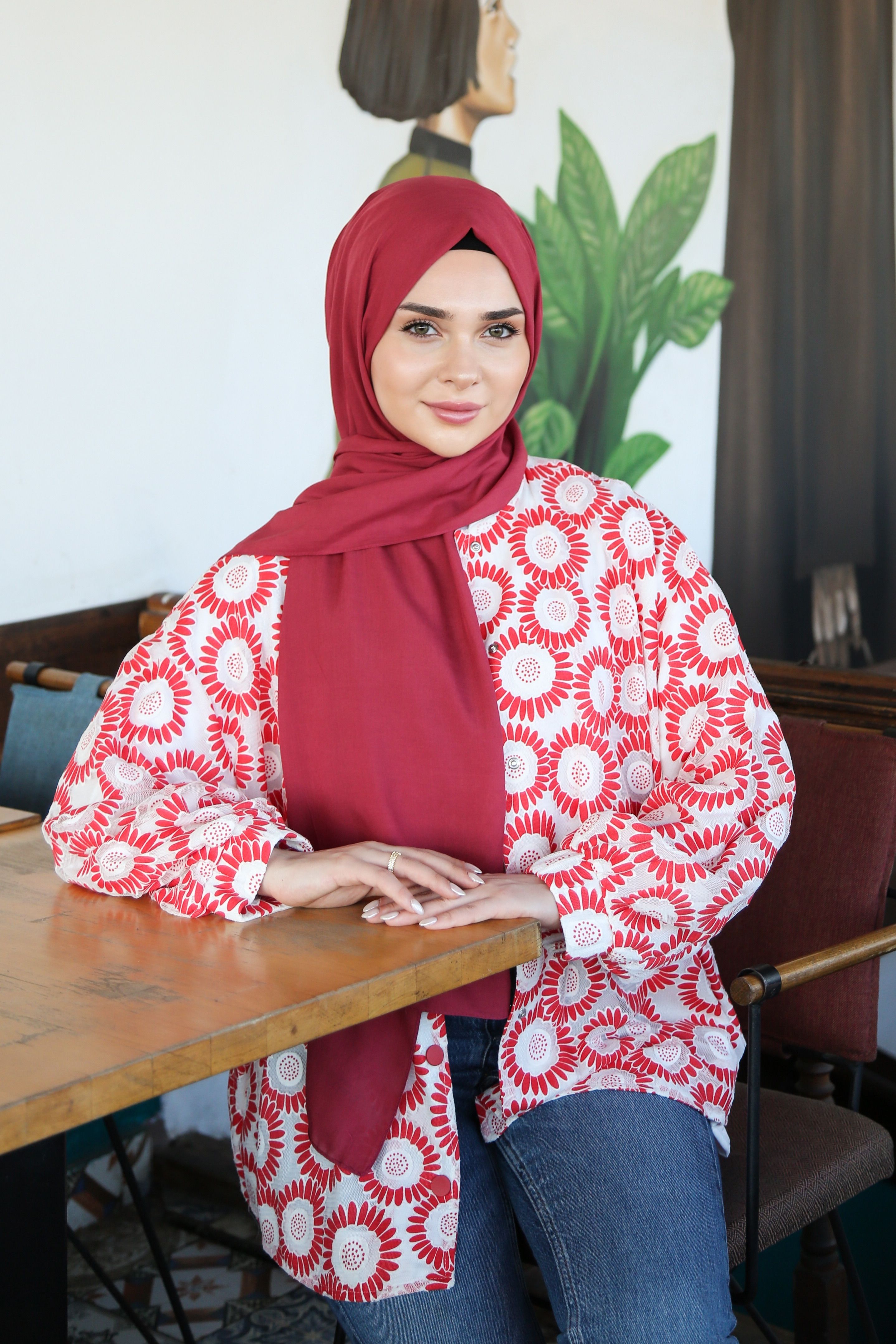 Armine Trend Kuvars Şal - Mercan-974