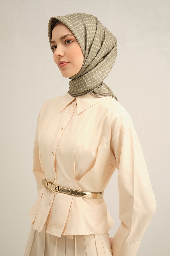 Armine Twill İpek Eşarp 9345D