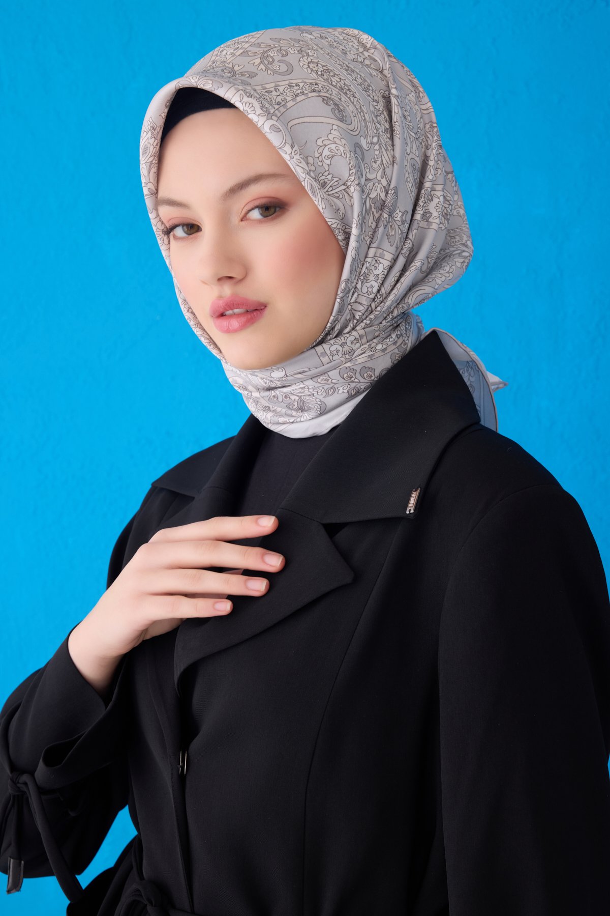 Belli Twill İpek Eşarp 4101D - Çok Renkli 12