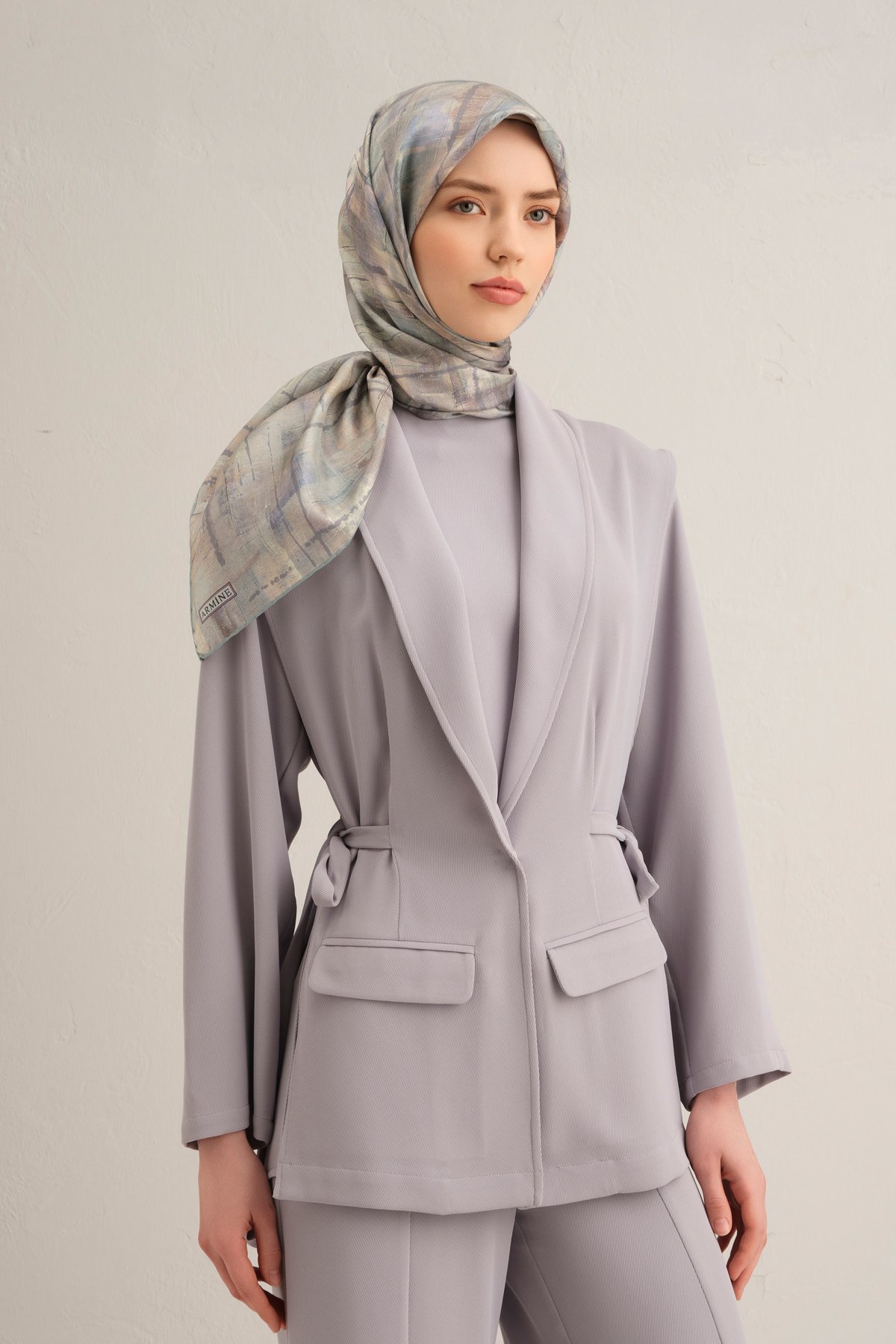 Armine Twill İpek Eşarp 9339D