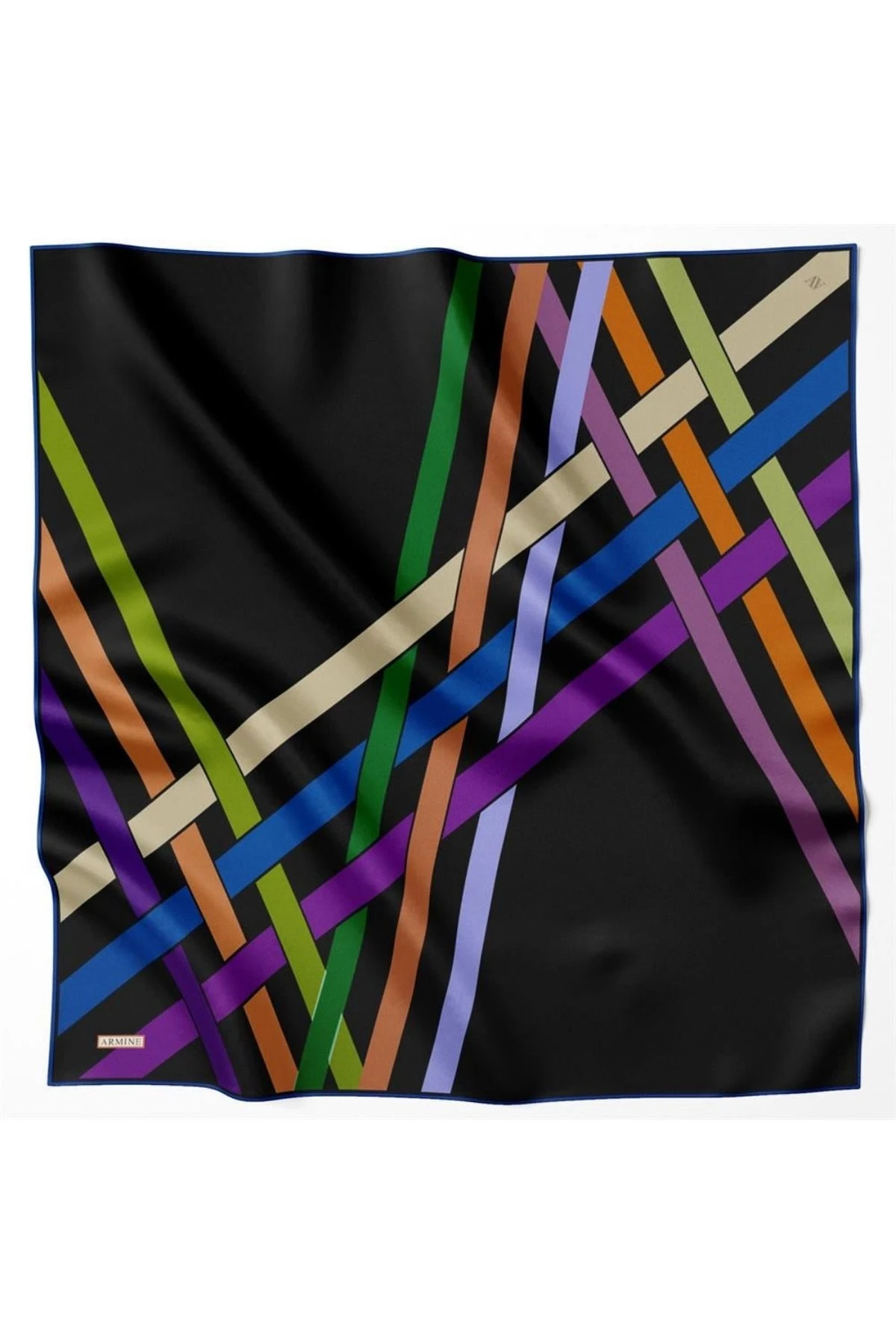 Armine Nostalji Serisi İpek Twill Eşarp 8923D-37
