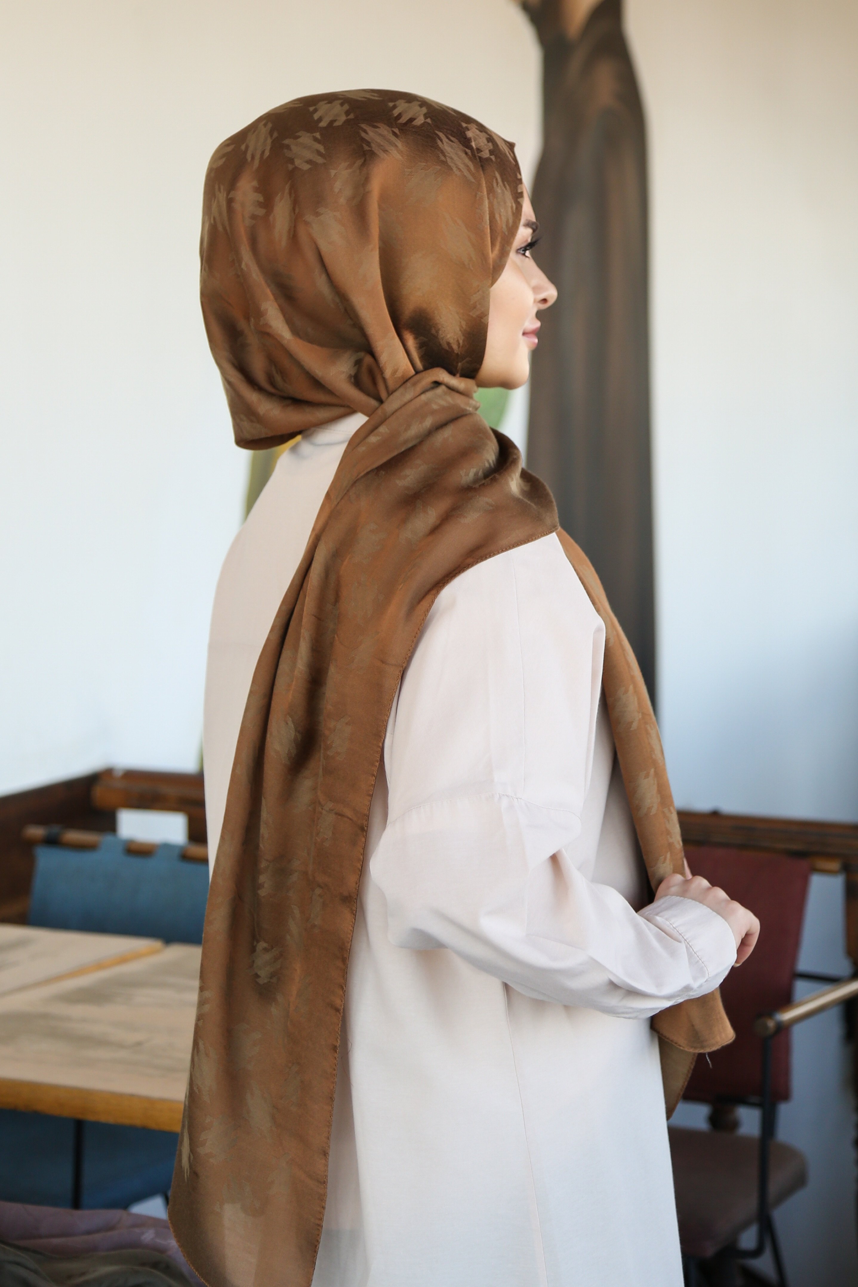 Armine Trend Lyon Şal 4 - Taba-247322