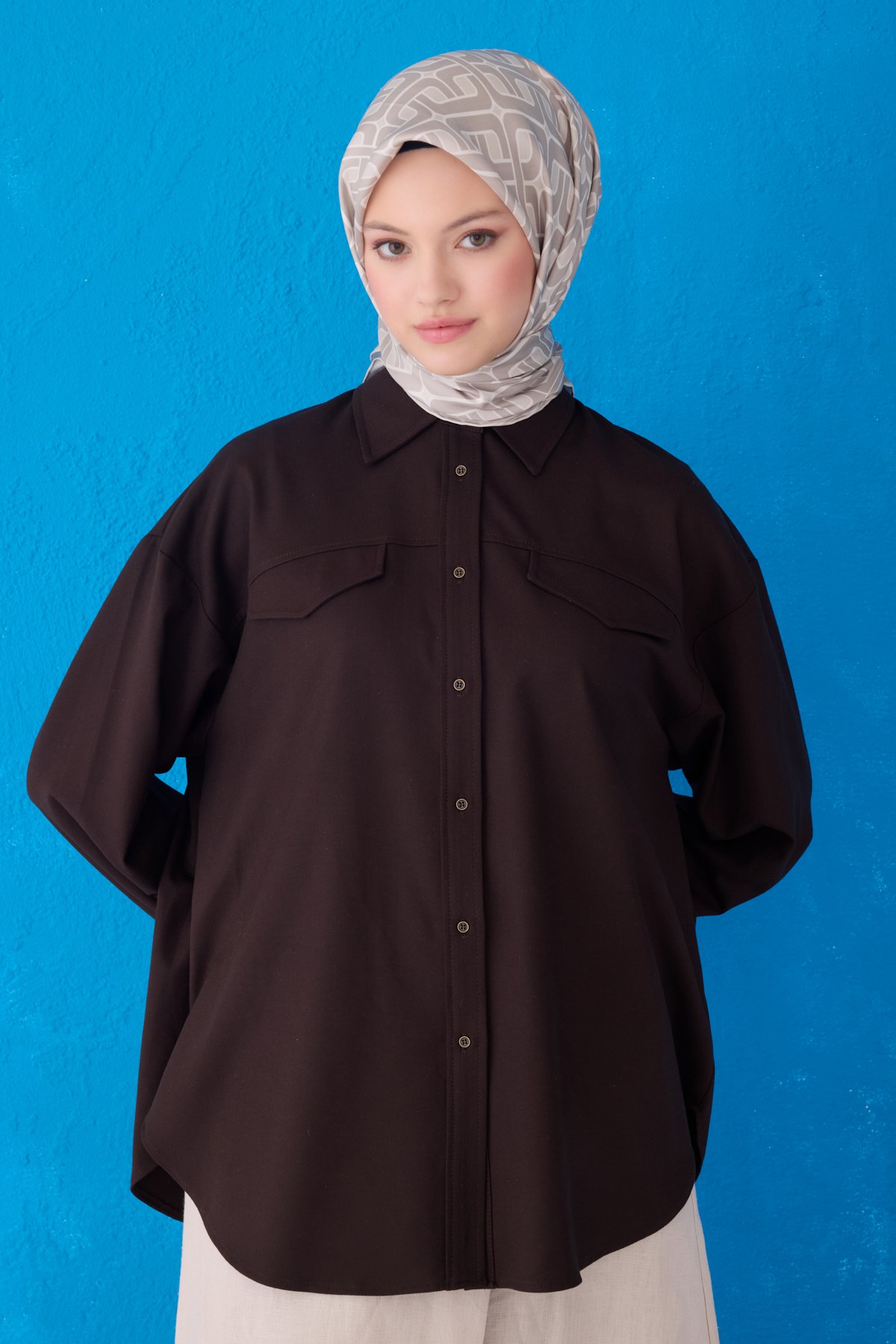 Belli Twill İpek Eşarp 4118D - Çok Renkli 3