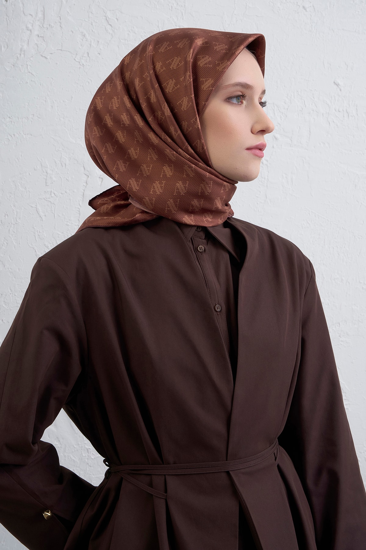 Armine Sura İpek Eşarp 9412DS - 35-Kiremit