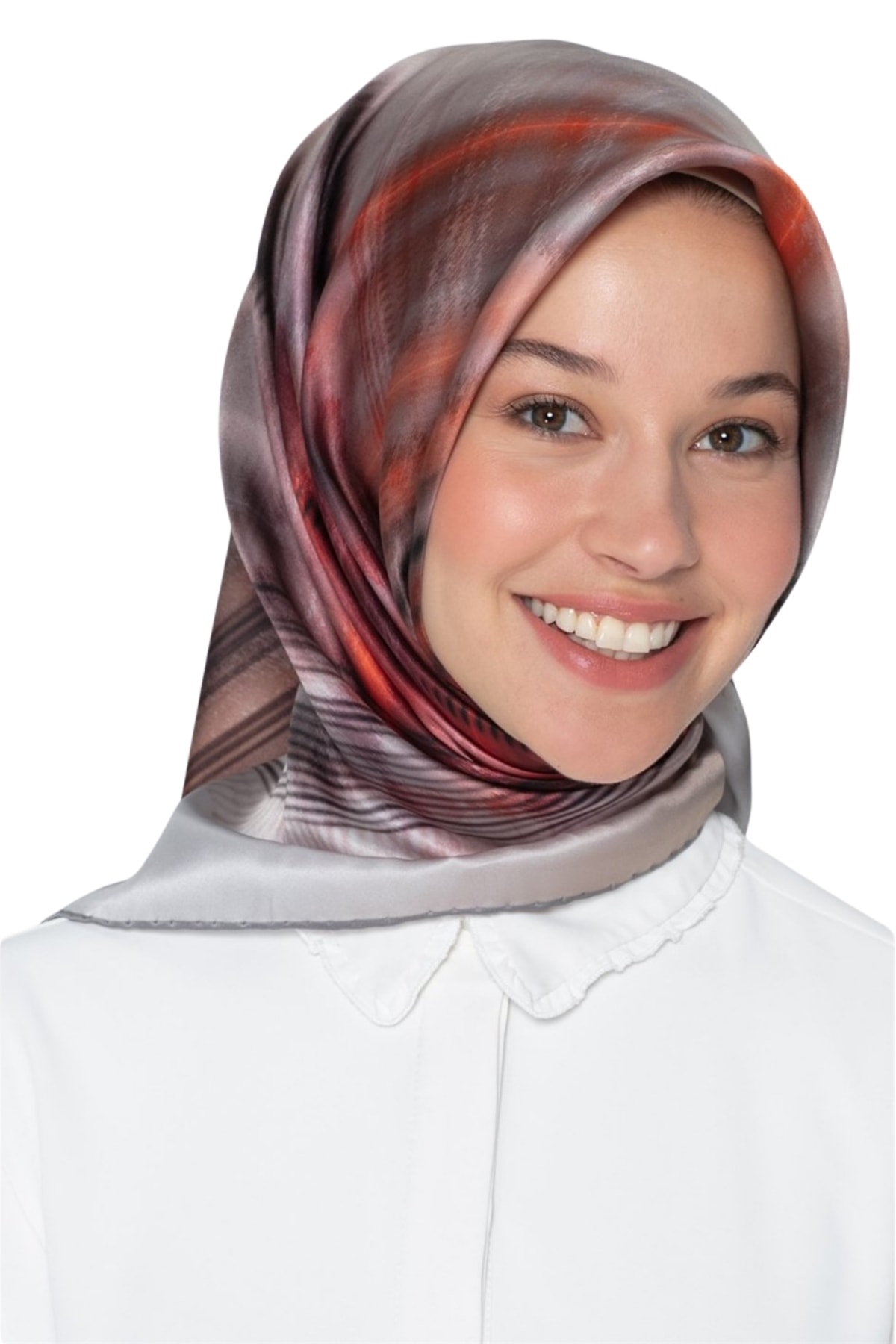 Armine Nostalji Serisi İpek Sura Eşarp 8323DS-01 - Bej-Çok Renkli-41