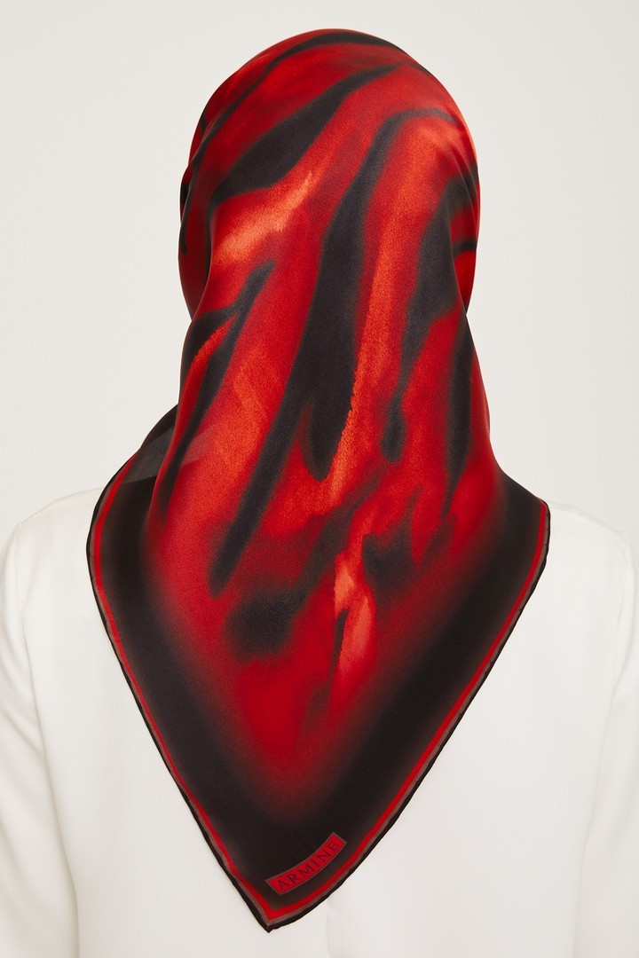 Armine Nostalji Serisi Twill İpek Eşarp 9020D-06