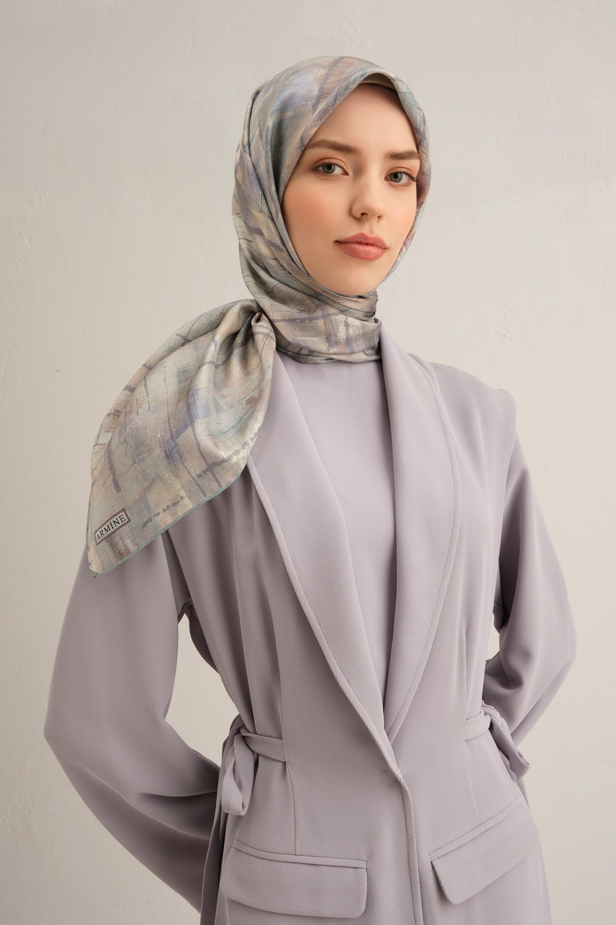 Armine Twill İpek Eşarp 9339D