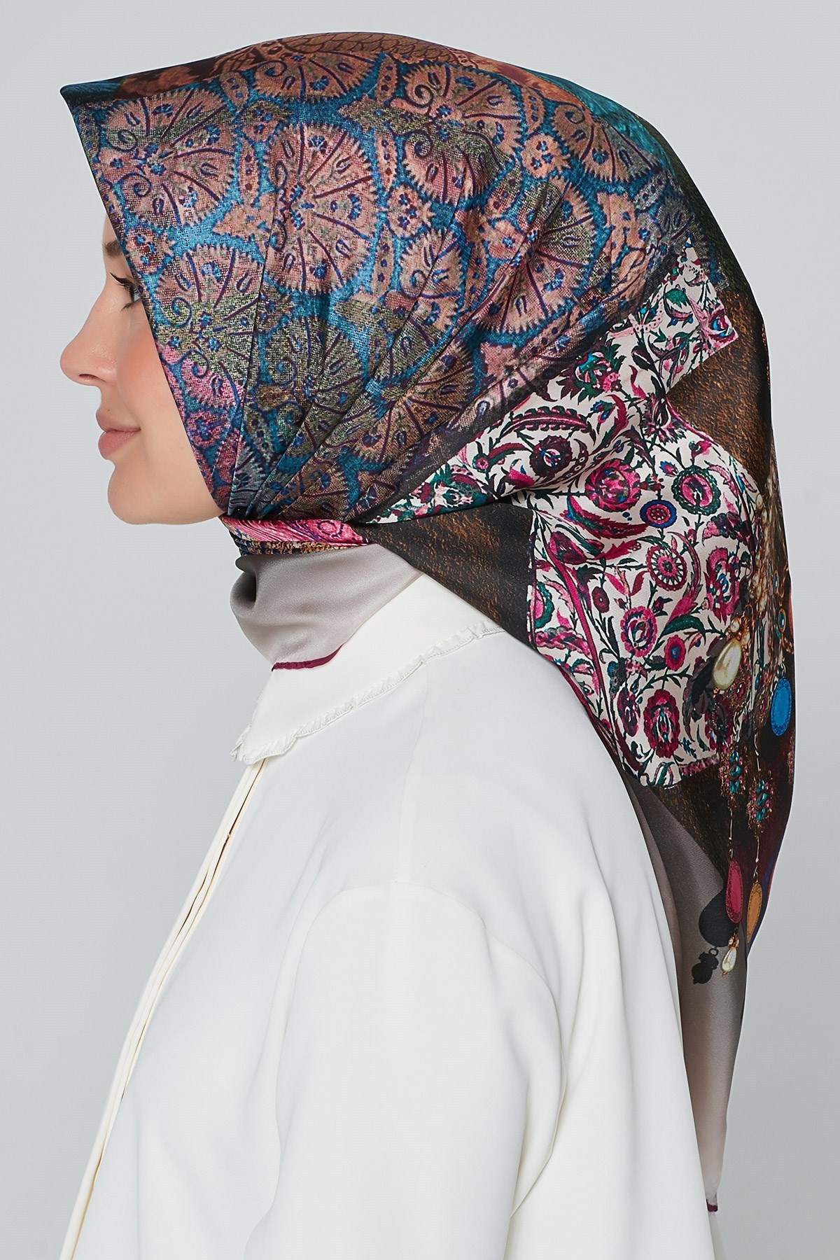 Armine Nostalji İpek Sura Eşarp 7639DS-11