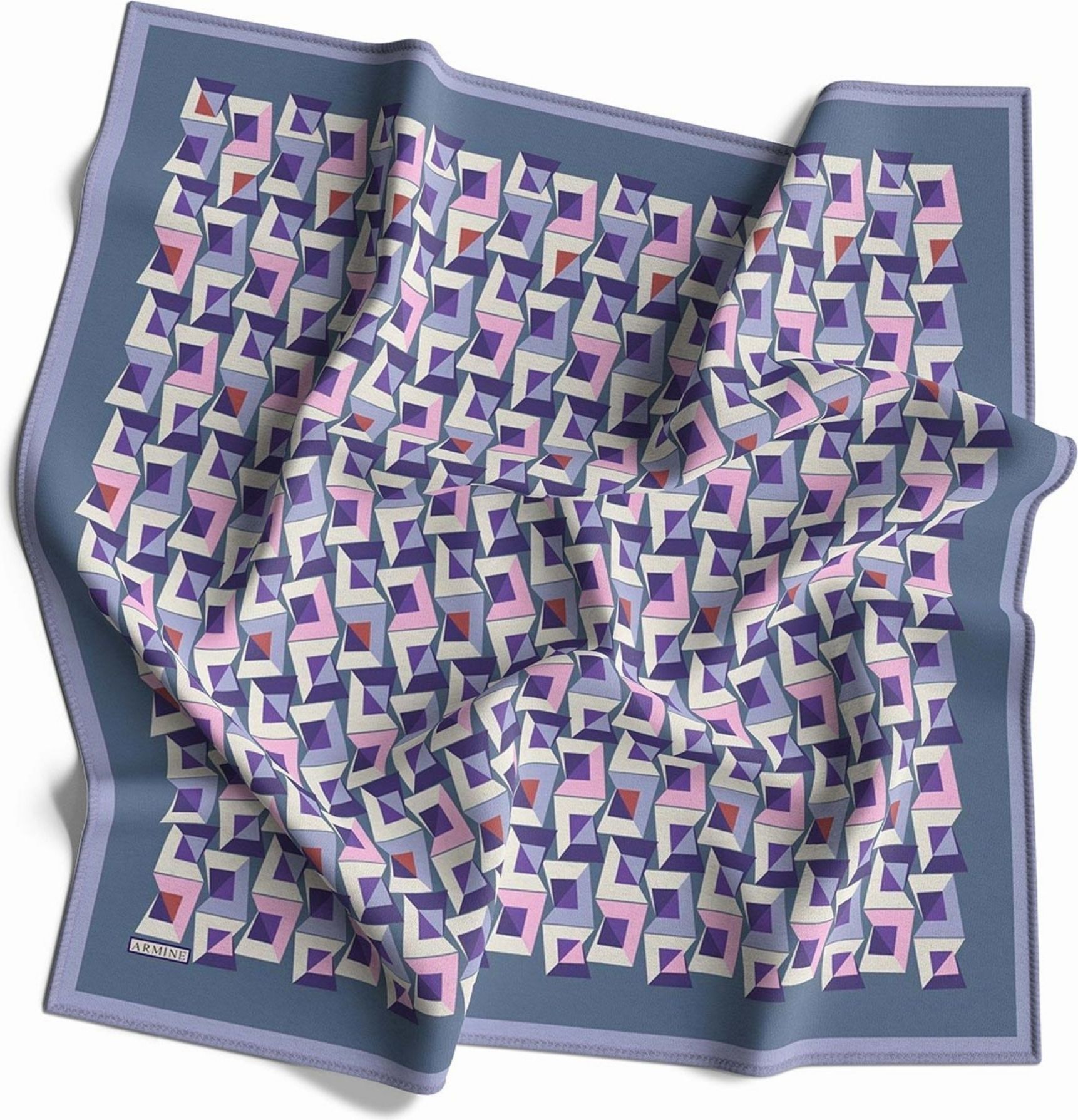 Armine Nostalji Serisi İpek Twill Eşarp 8720D-51
