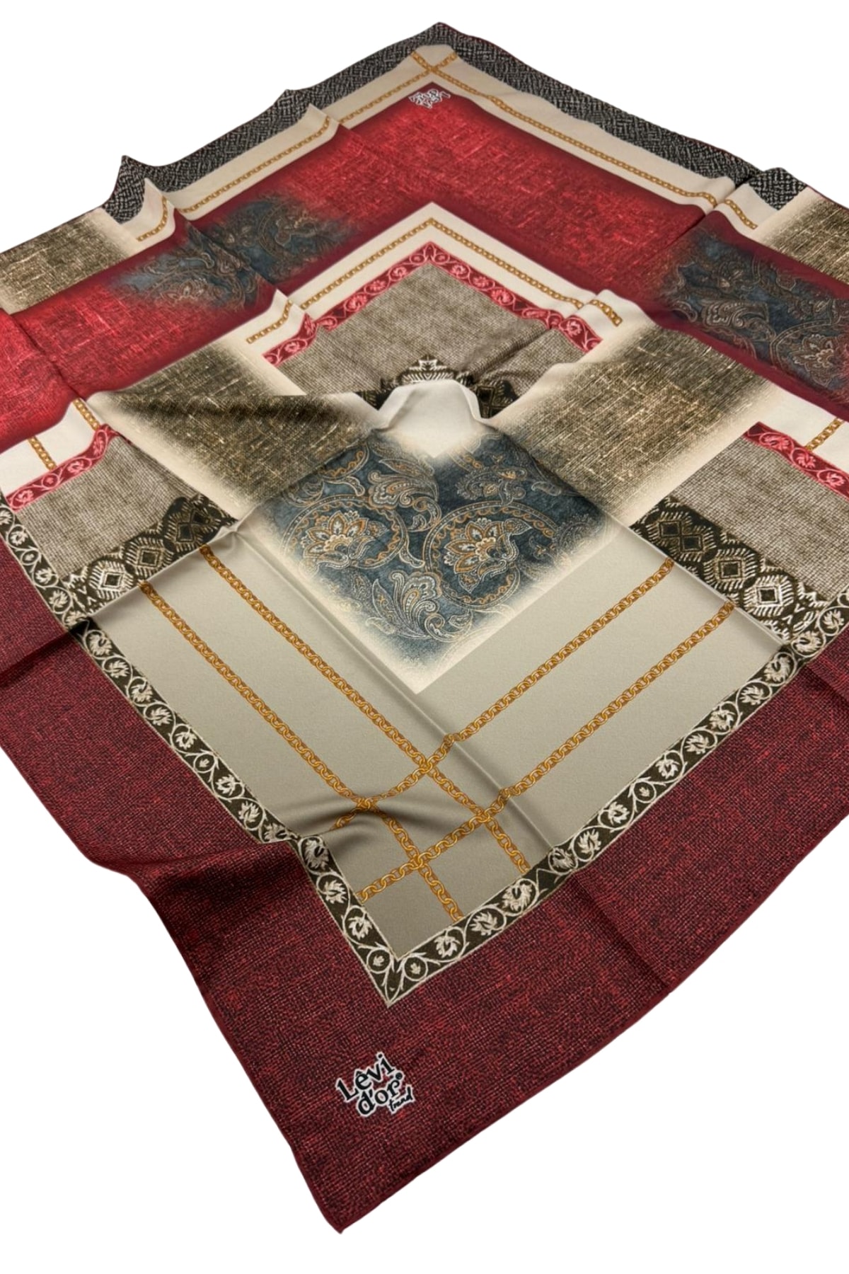 Levidor Trend Twill Eşarp LDT277 - 04-Kırmızı