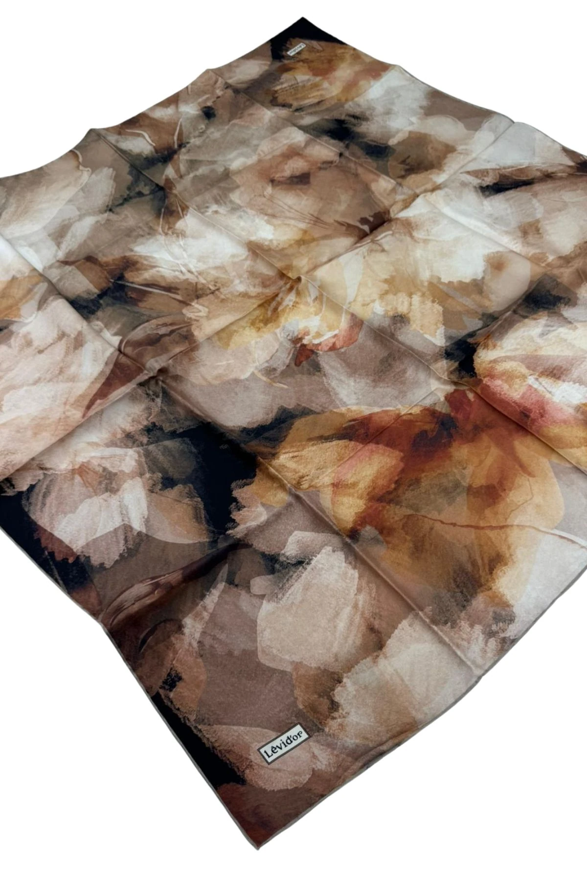 Levidor Twill İpek Eşarp LD1137 - 07-Vizon-Taba