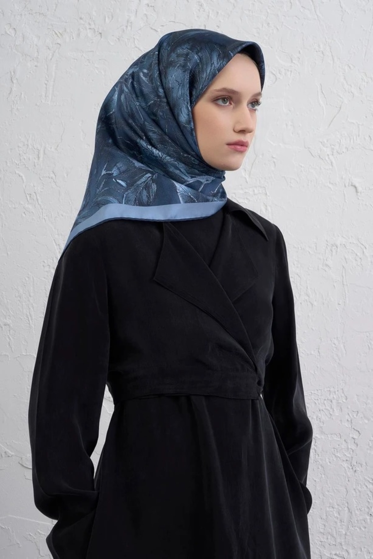 Armine Sura İpek Eşarp 9409DS - 34-İndigo