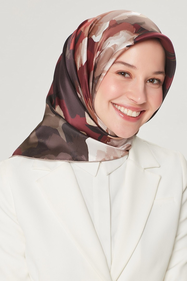 Armine Nostalji Serisi Twill İpek Eşarp 8534D-35