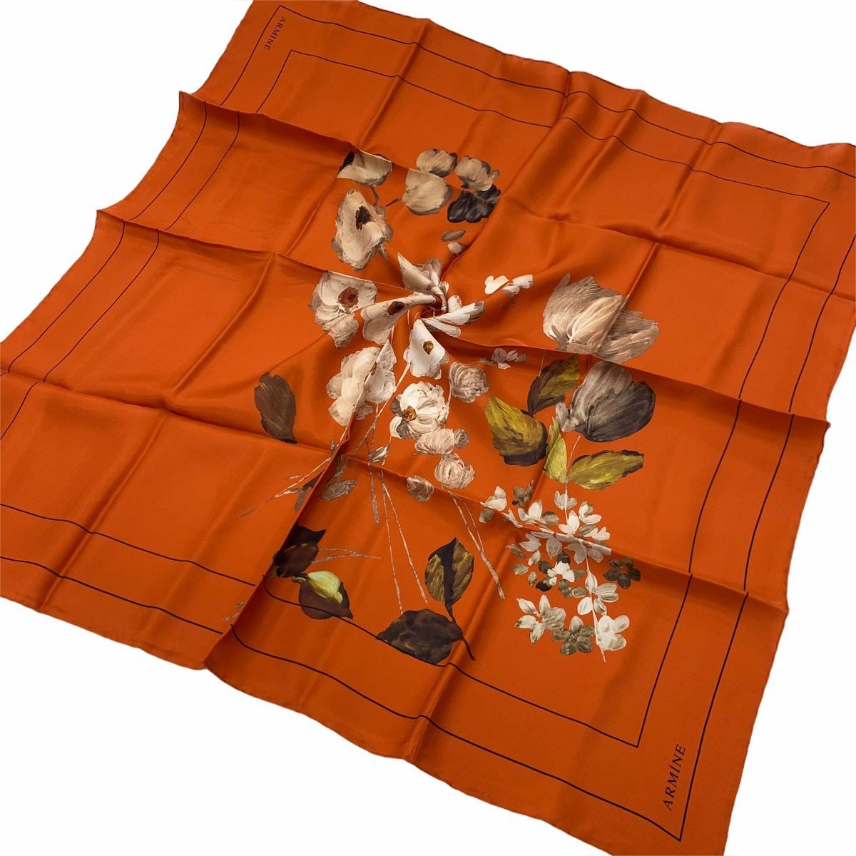 Armine Nostalji Serisi İpek Twill Eşarp 8128D-08