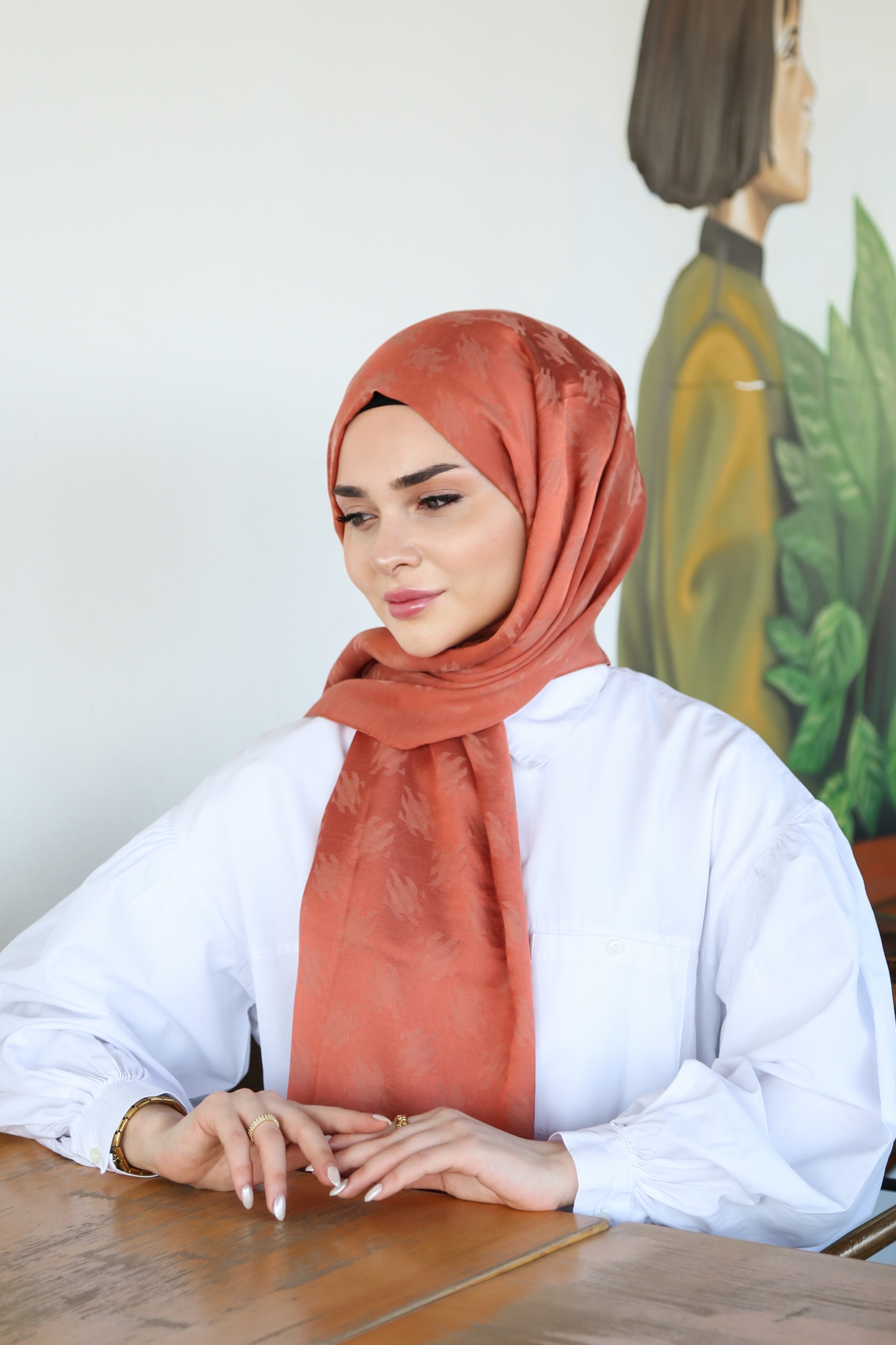 Armine Trend Lyon Şal 4 - Somon-247316