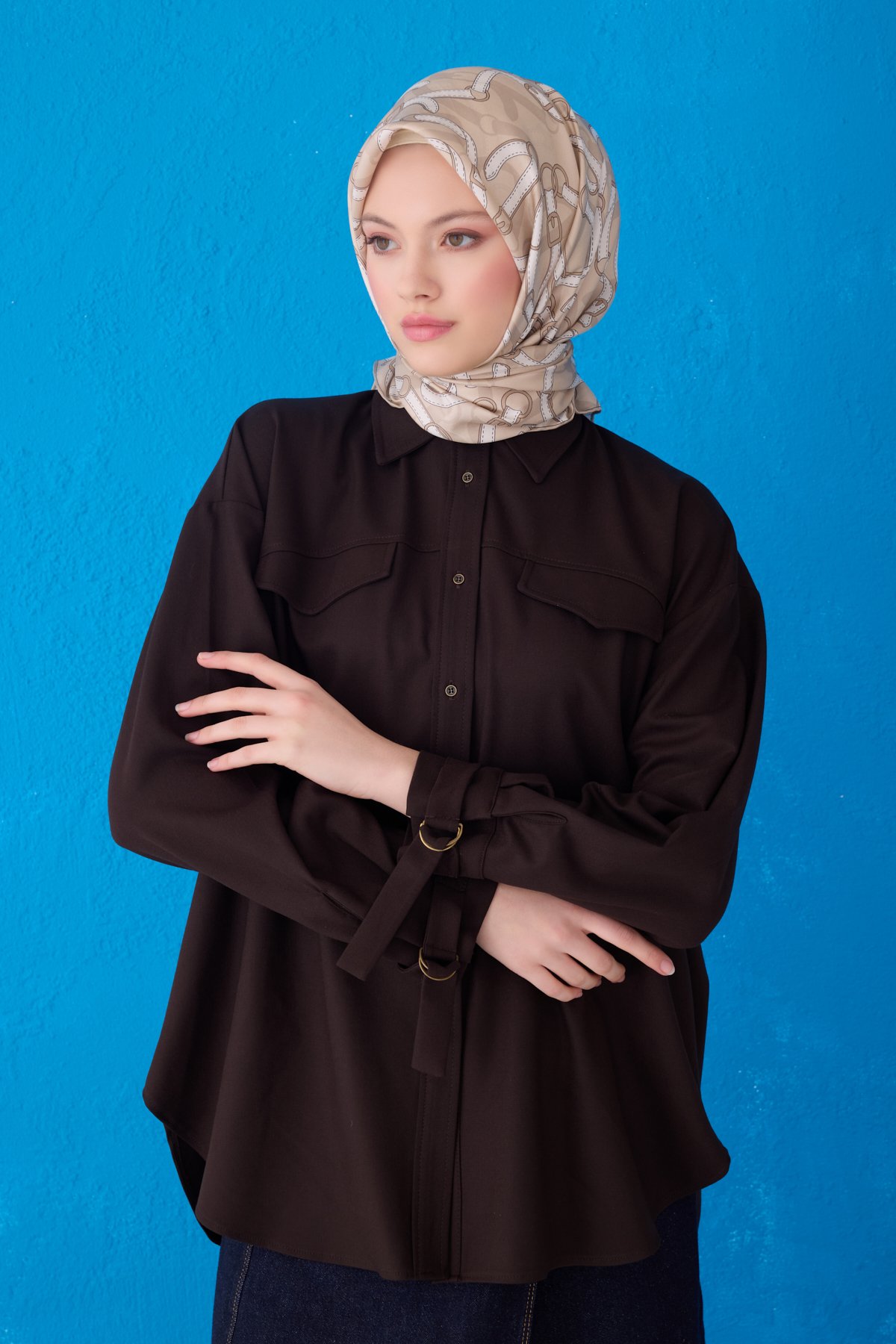 Belli Twill İpek Eşarp 4125D - DORE