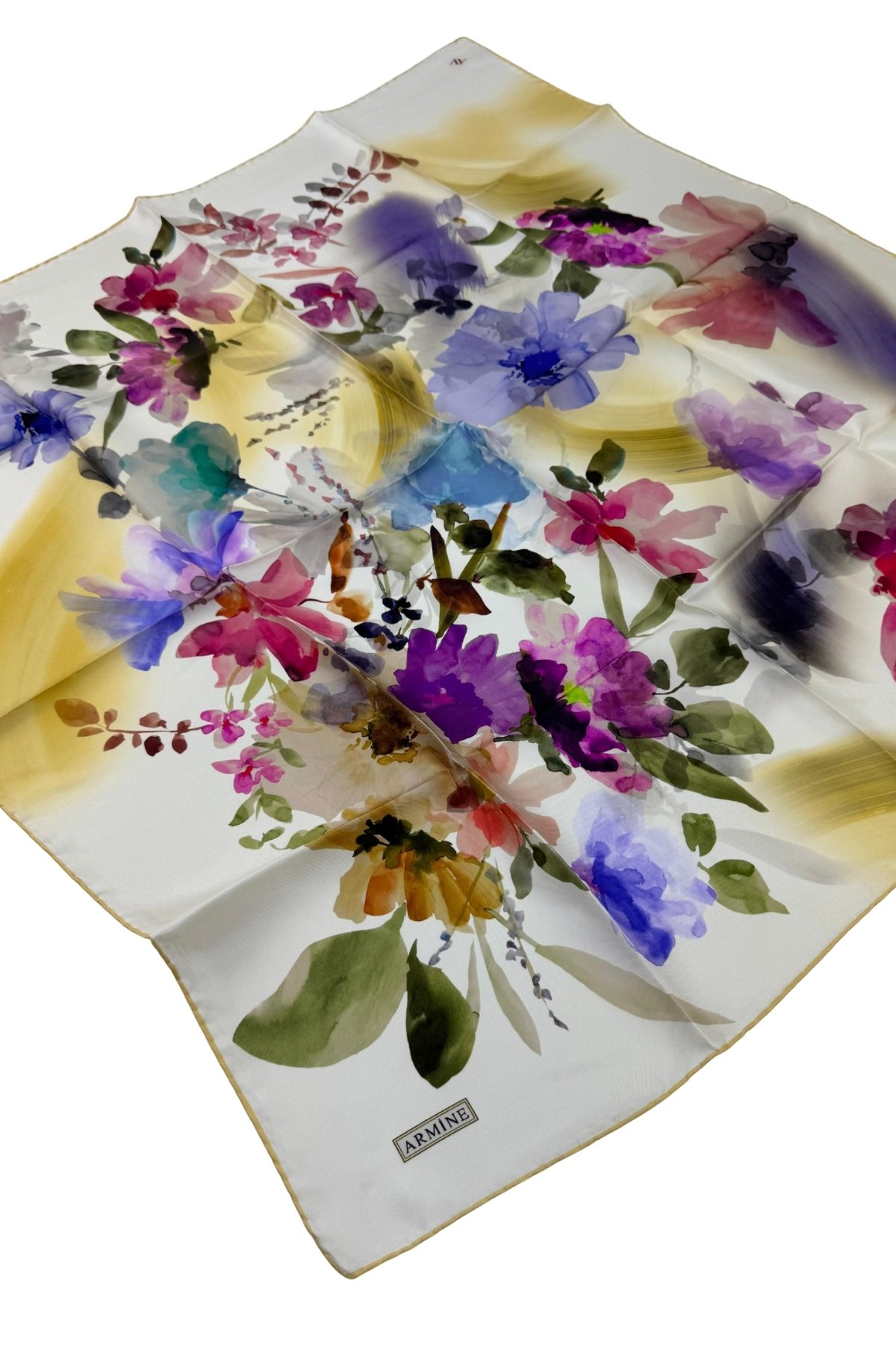 Armine Nostalji Serisi Twill İpek Eşarp 8717D-34