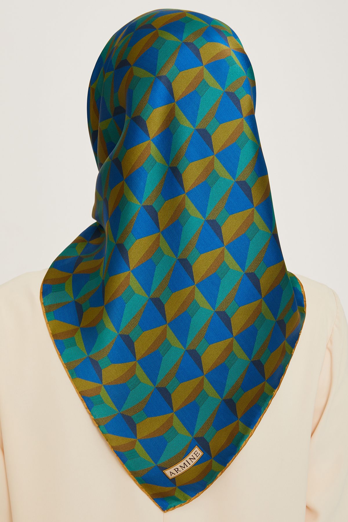 Armine Nostalji Serisi İpek Twill Eşarp 9204D-33