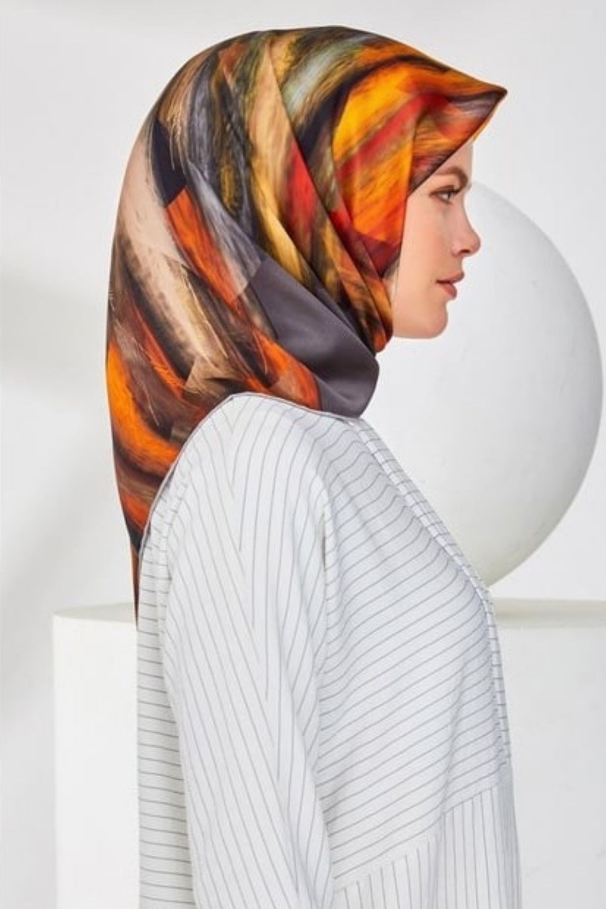 Armine Nostalji Serisi Twill İpek Eşarp 8339D-31