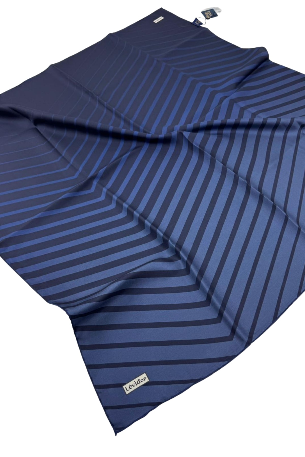 Levidor Twill İpek Eşarp LD1114 - 06-İndigo-Lacivert