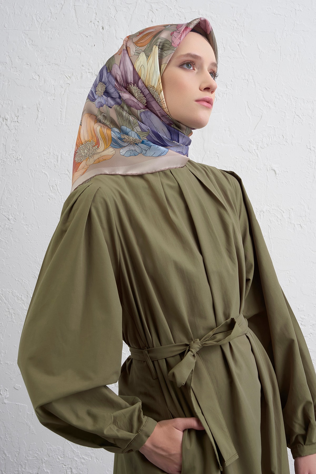 Armine Sura İpek Eşarp 9403DS - 07-Çok Renkli