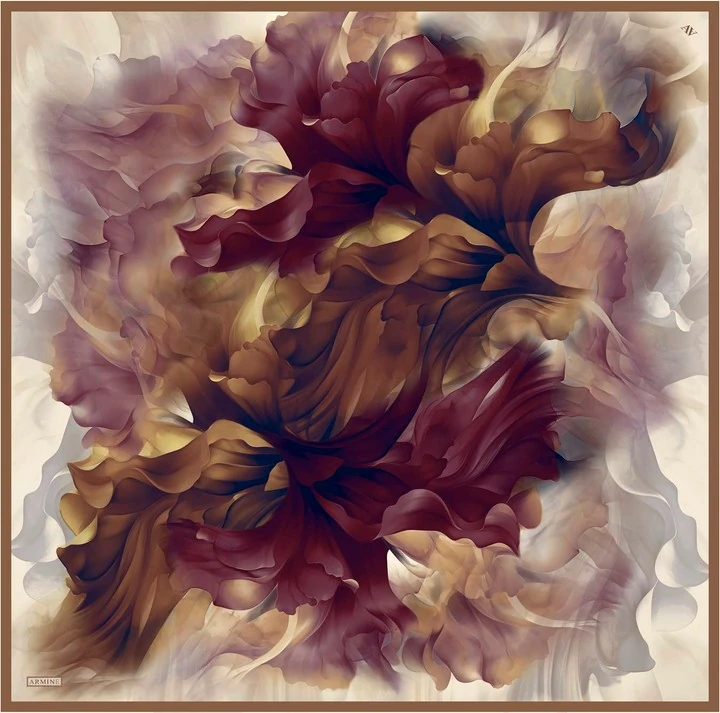 Armine Nostalji Serisi Sura İpek Eşarp 9244DS-01