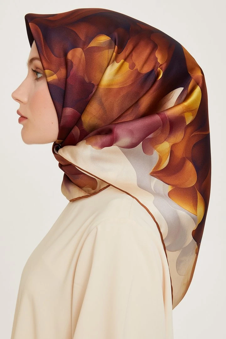 Armine Nostalji Serisi Sura İpek Eşarp 9244DS-01