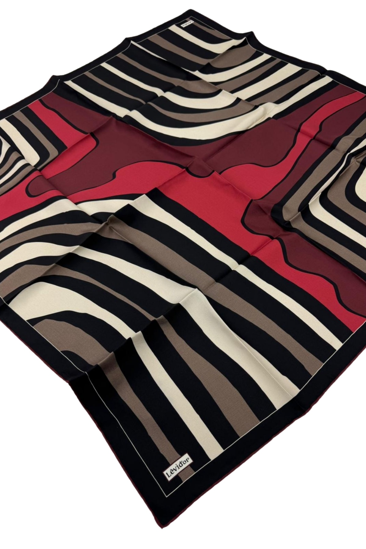 Levidor Twill İpek Eşarp LD1119 - 02-Çok Renkli
