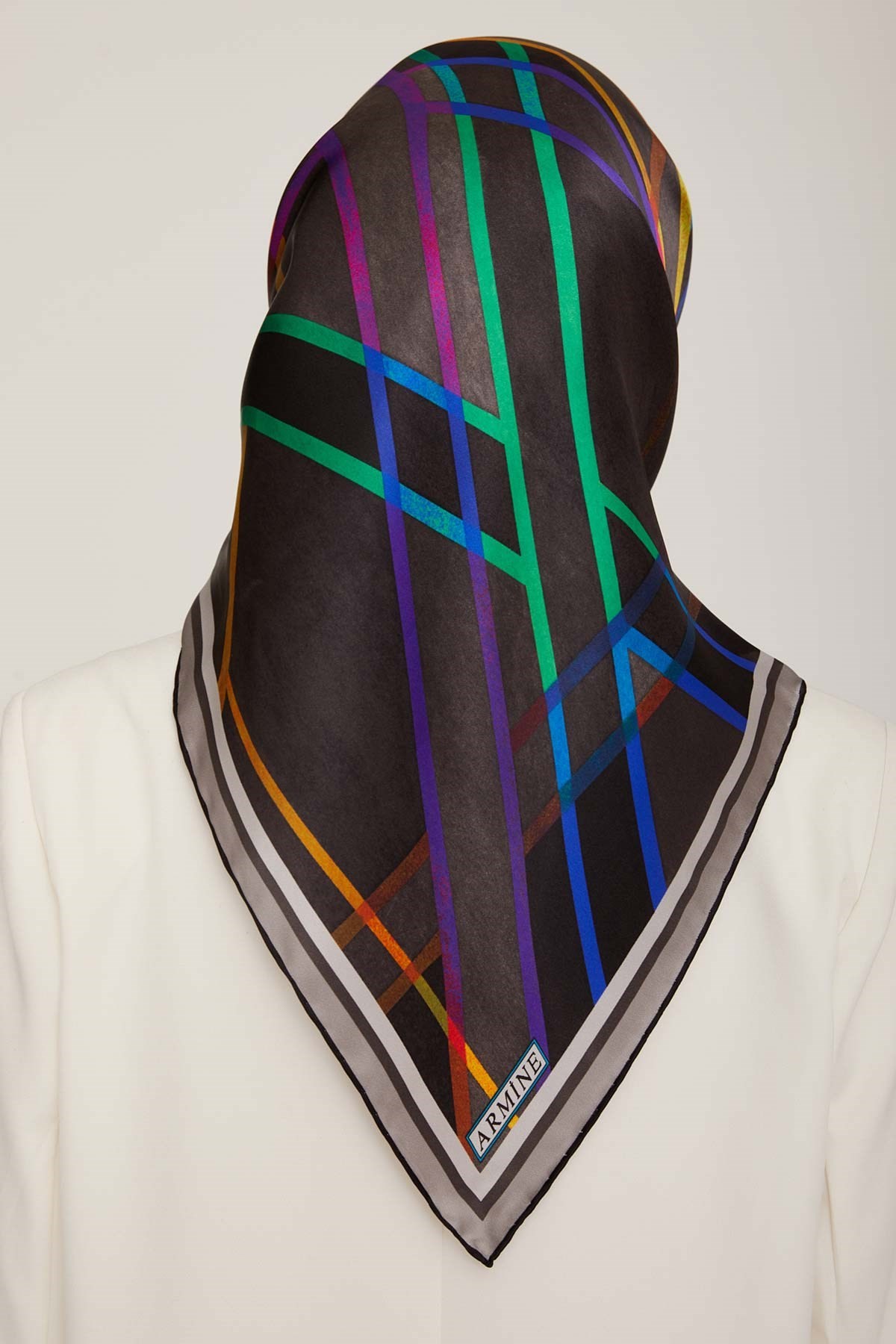Armine Nostalji Serisi Twill İpek Eşarp 8843D-07