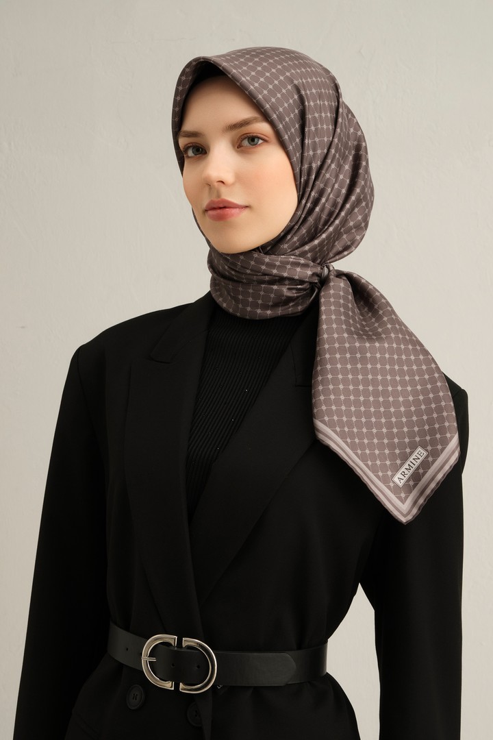 Armine Twill İpek Eşarp 9345D