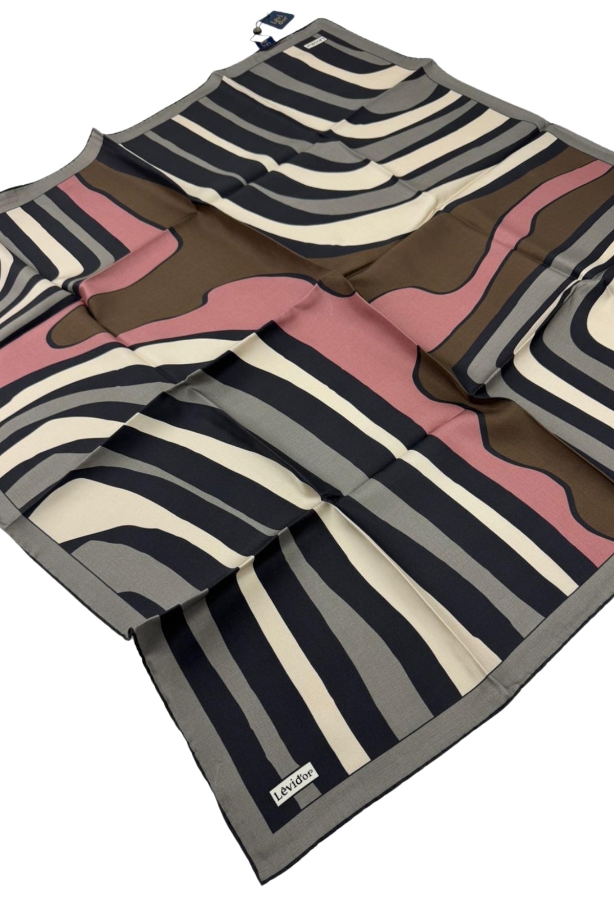 Levidor Twill İpek Eşarp LD1119 - 03-Çok Renkli