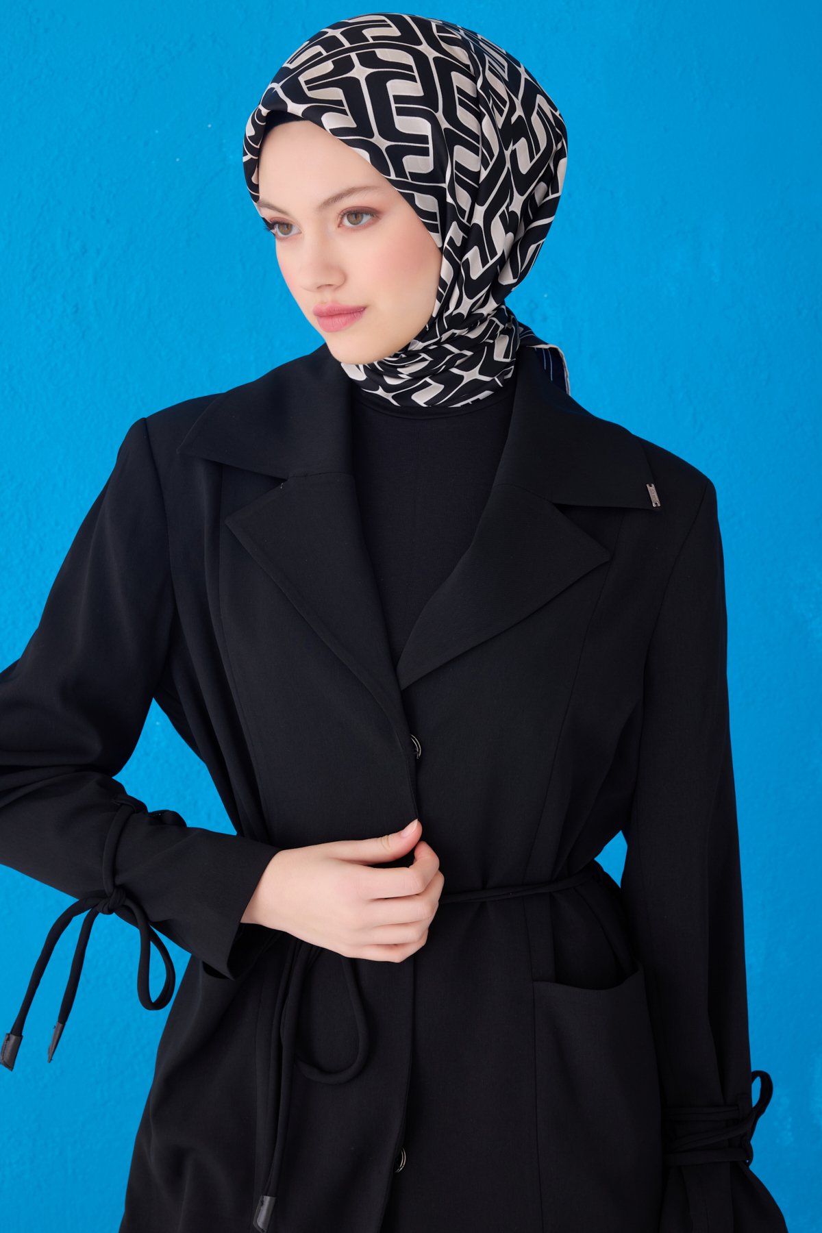 Belli Twill İpek Eşarp 4118D - Çok Renkli 5