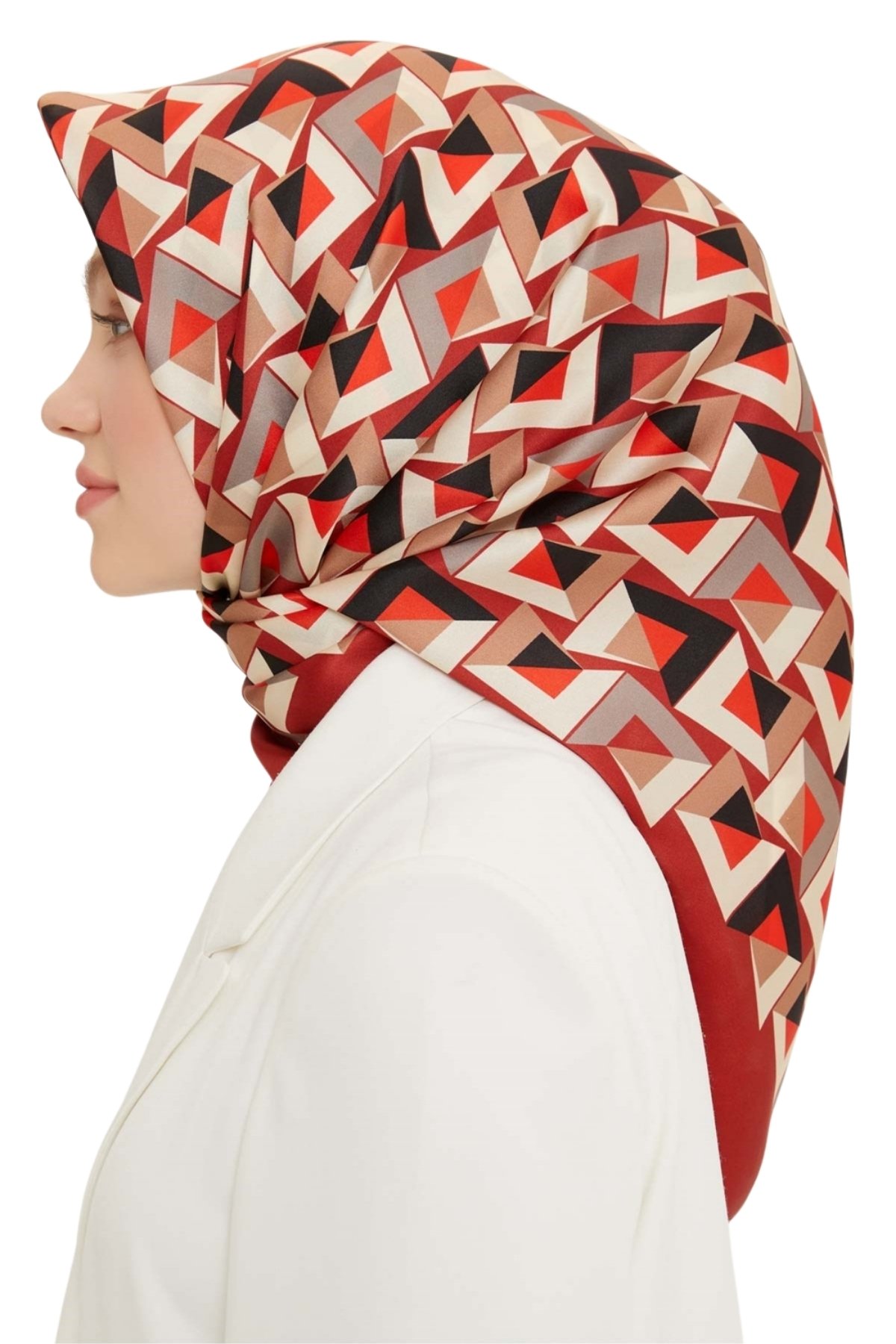 Armine Nostalji Serisi İpek Twill Eşarp 8720D-02
