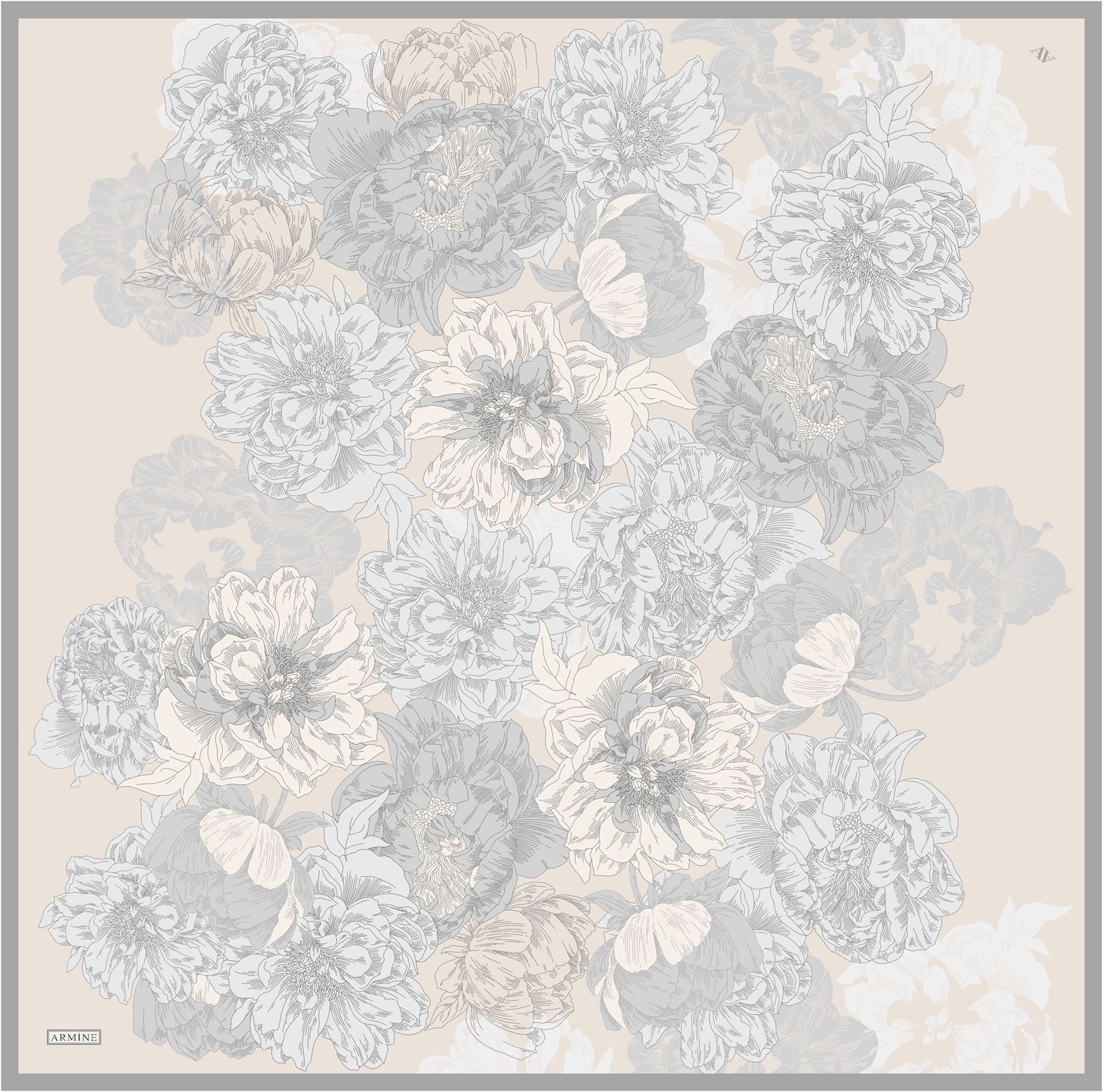 Armine Twill İpek Eşarp 9330D