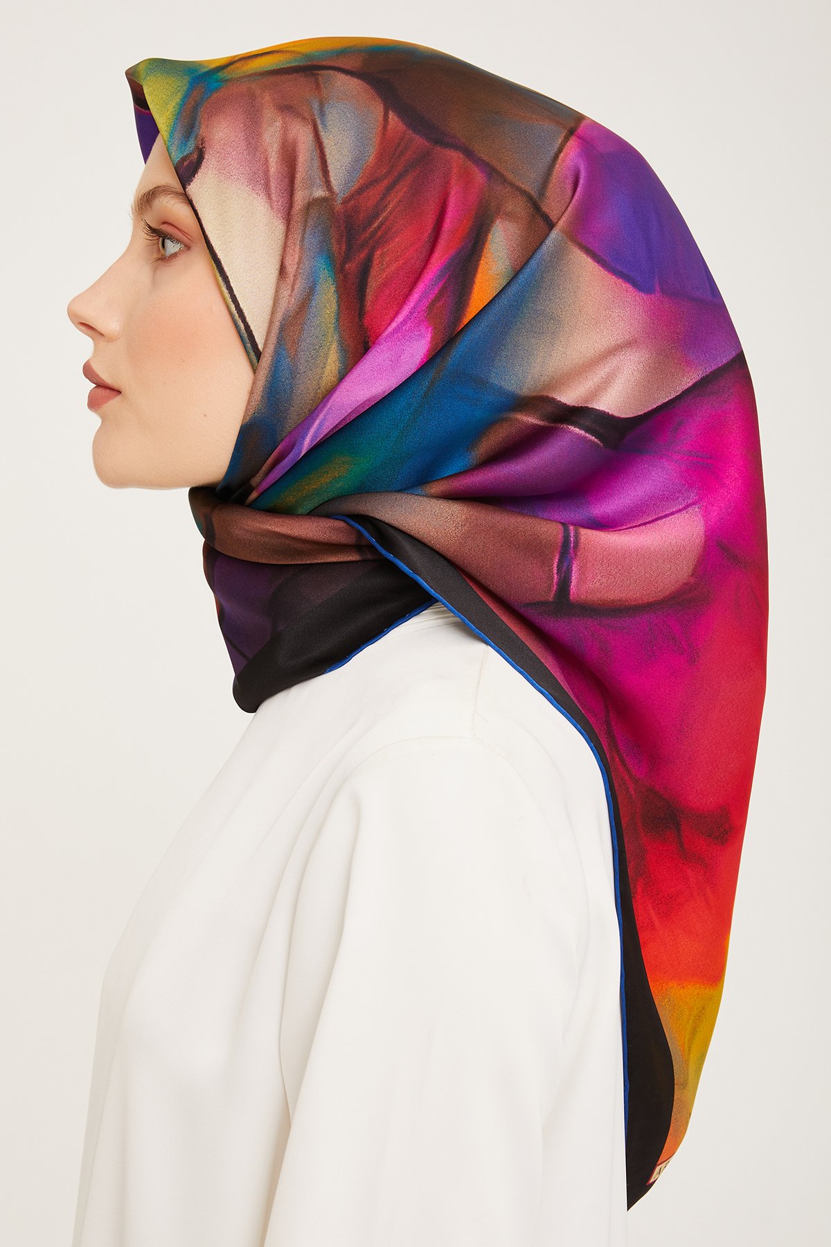 Armine Nostalji Serisi Twill İpek Eşarp 9014D-01