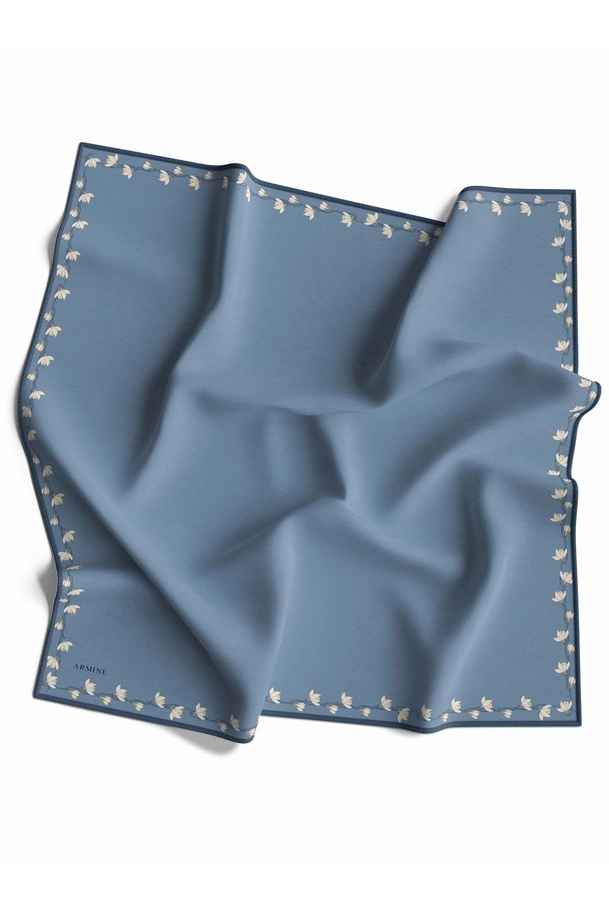 Armine Yeni Sezon 2022 İlkbahar Yaz Serisi %100 İPEK Twill Eşarp 8553D-82