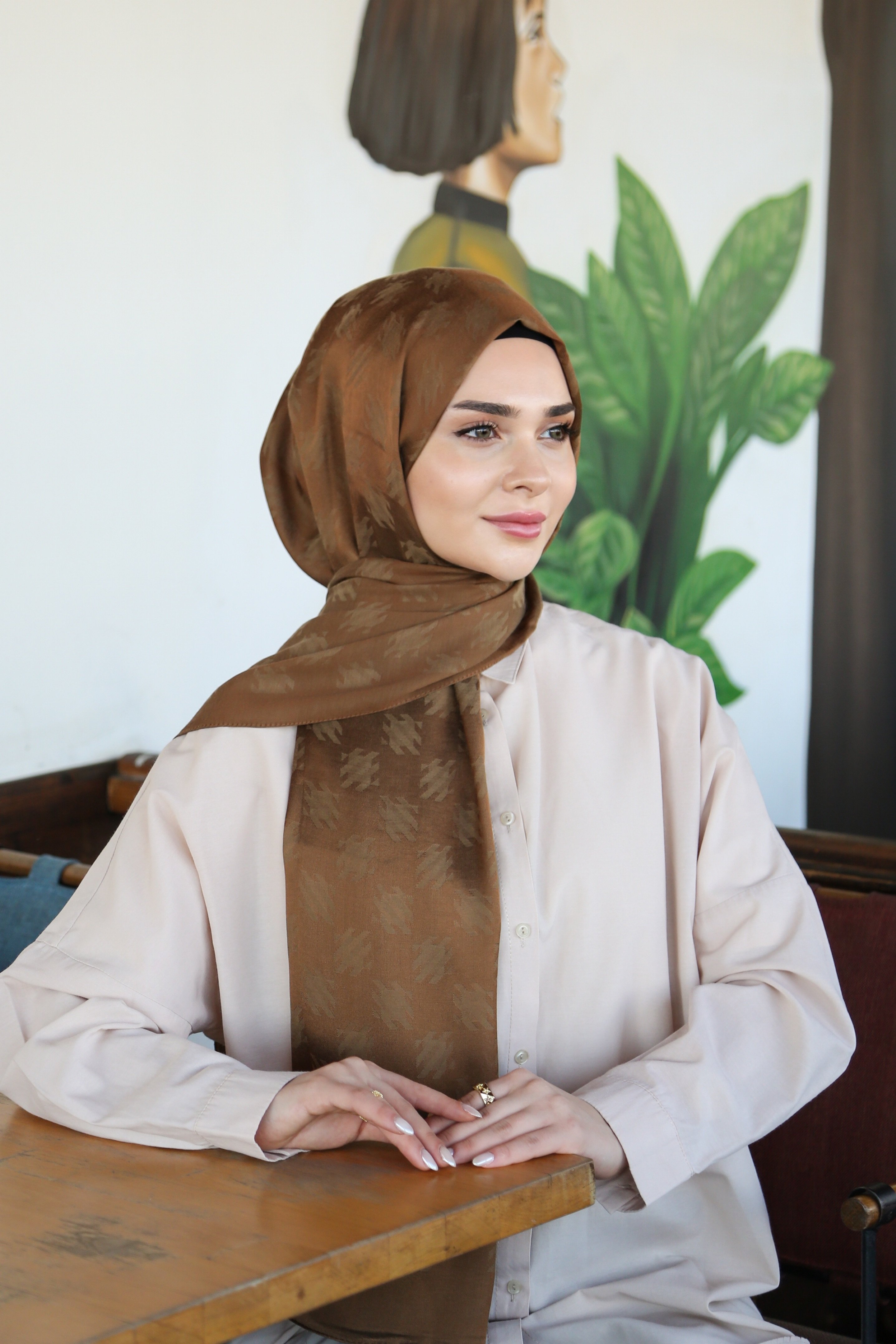 Armine Trend Lyon Şal 4 - Taba-247322
