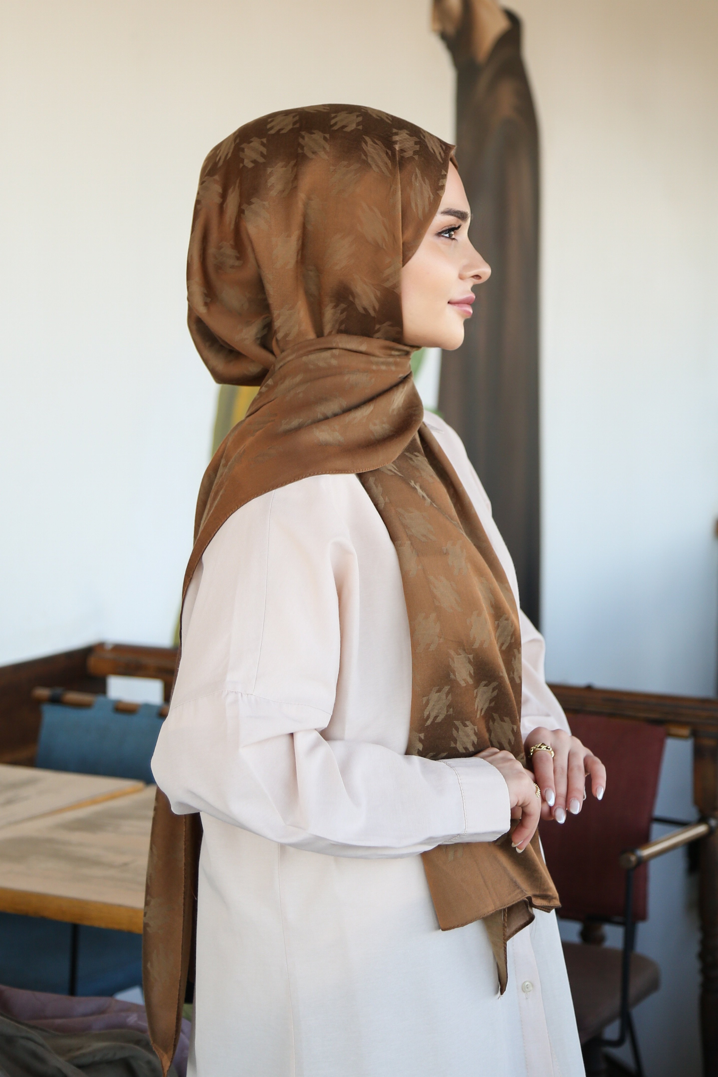 Armine Trend Lyon Şal 4 - Taba-247322