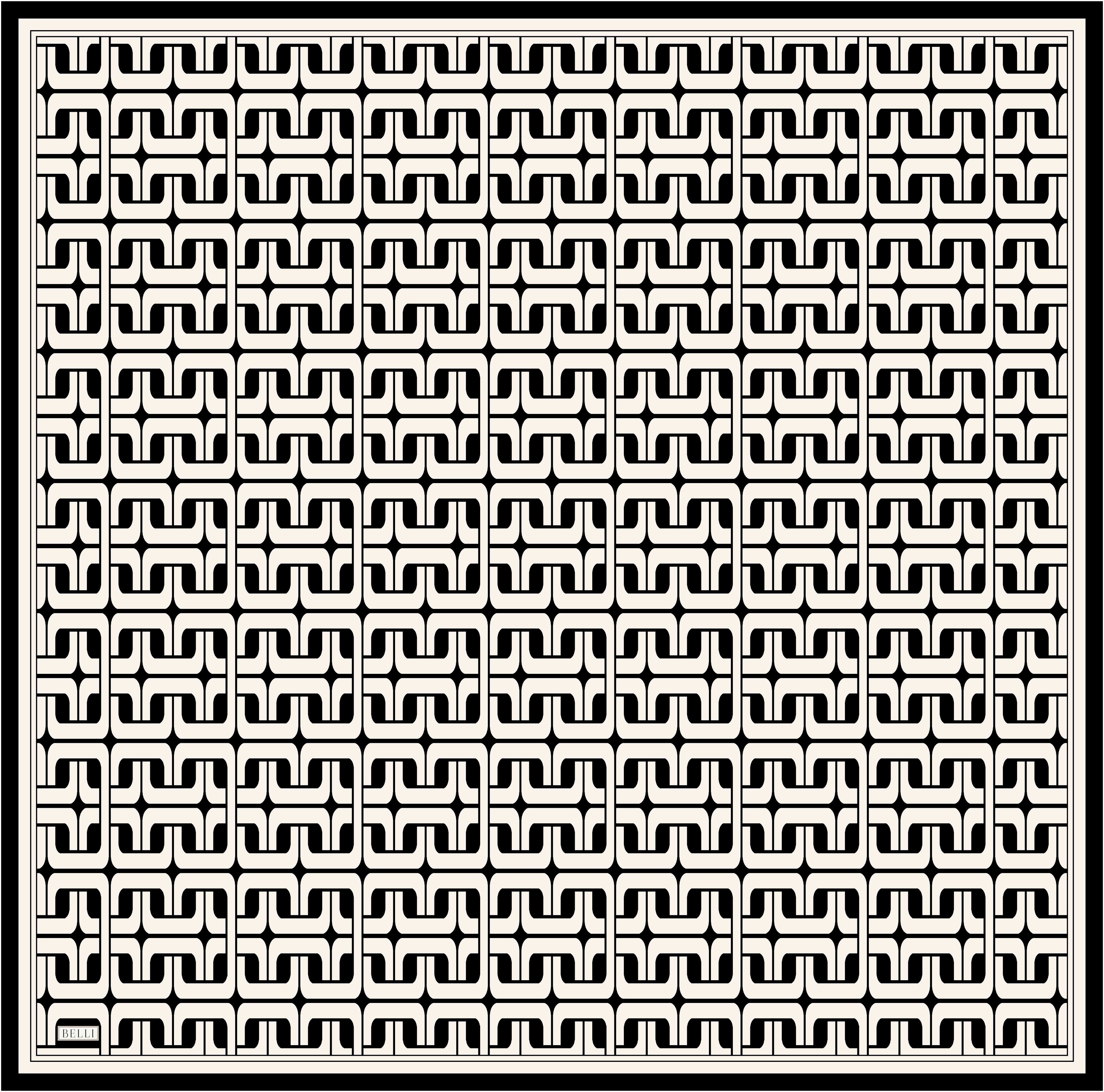 Belli Twill İpek Eşarp 4118D - Çok Renkli 4