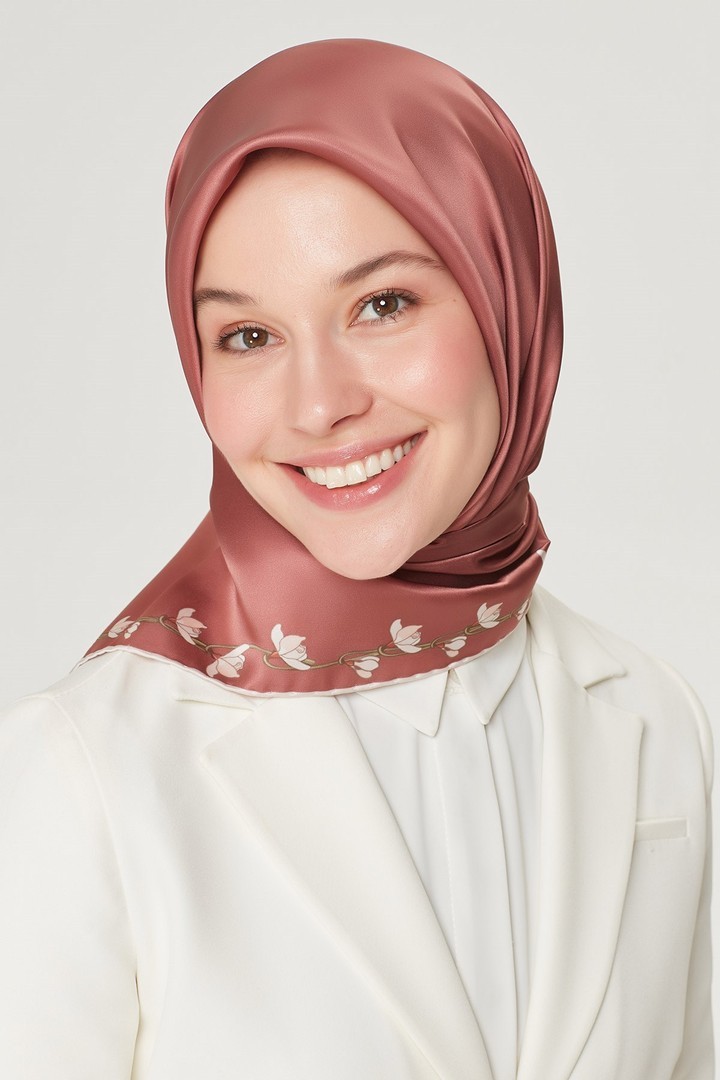 Armine Nostalji Serisi Twill İpek Eşarp 8553D-85