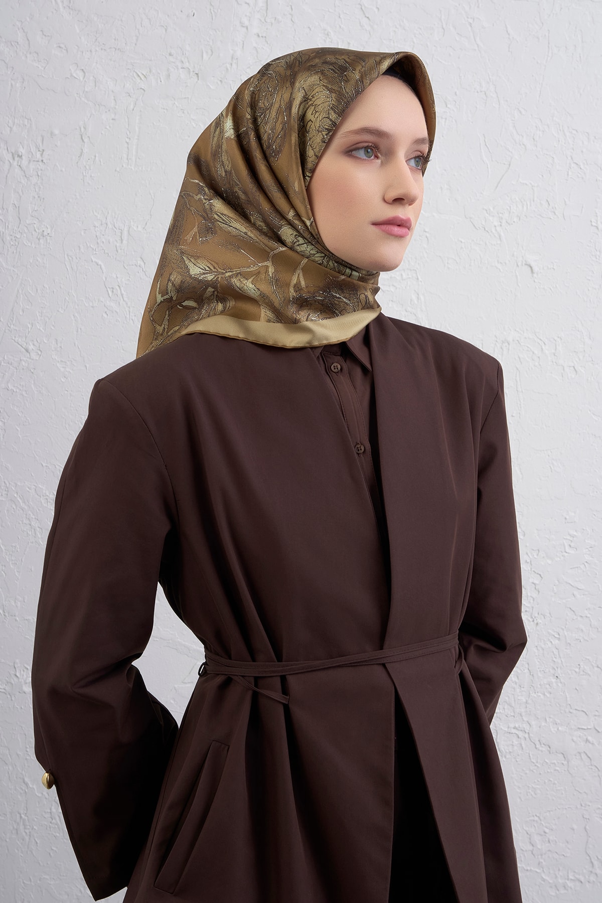 Armine Sura İpek Eşarp 9409DS - 06-Taba