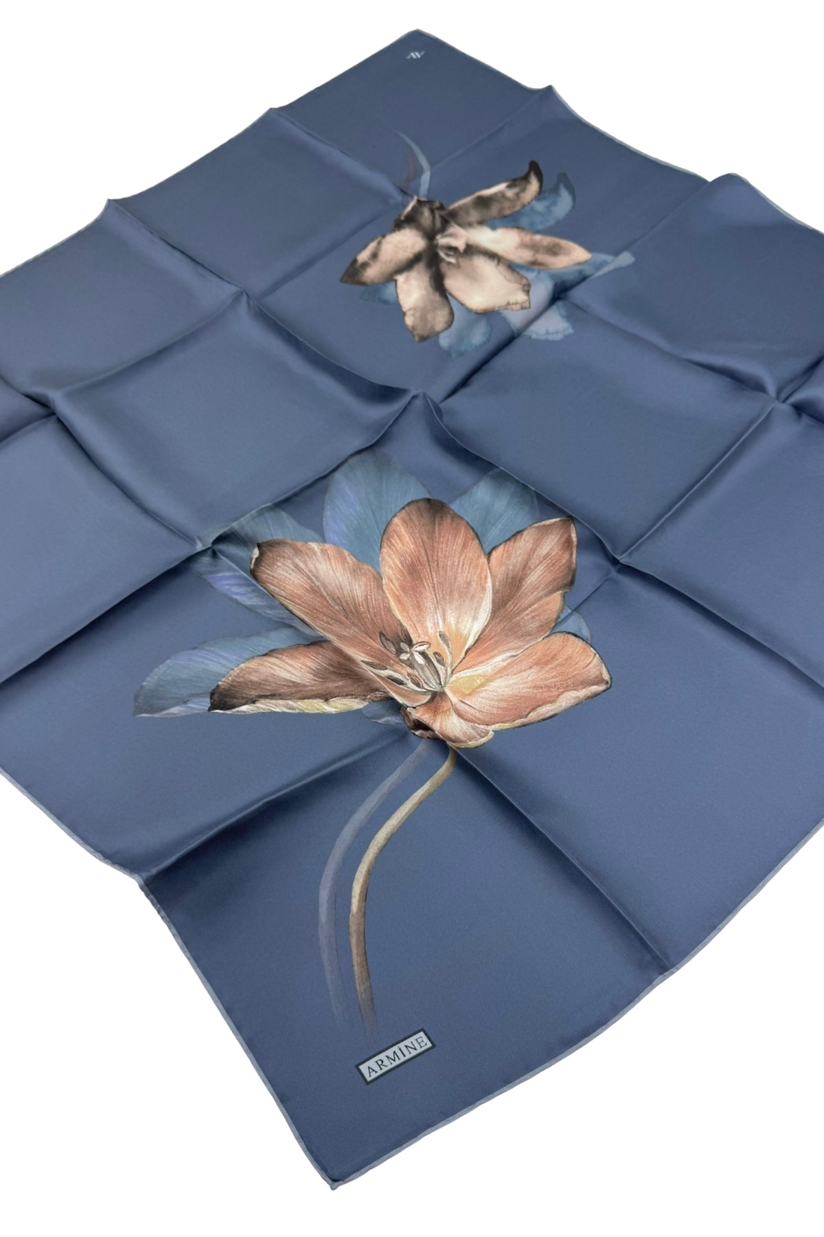 Armine Nostalji Serisi Twill İpek Eşarp 8737D-33