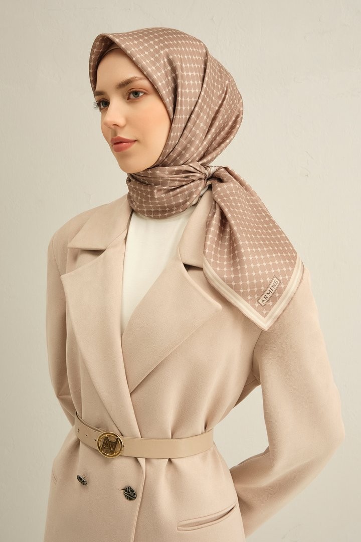 Armine Twill İpek Eşarp 9345D