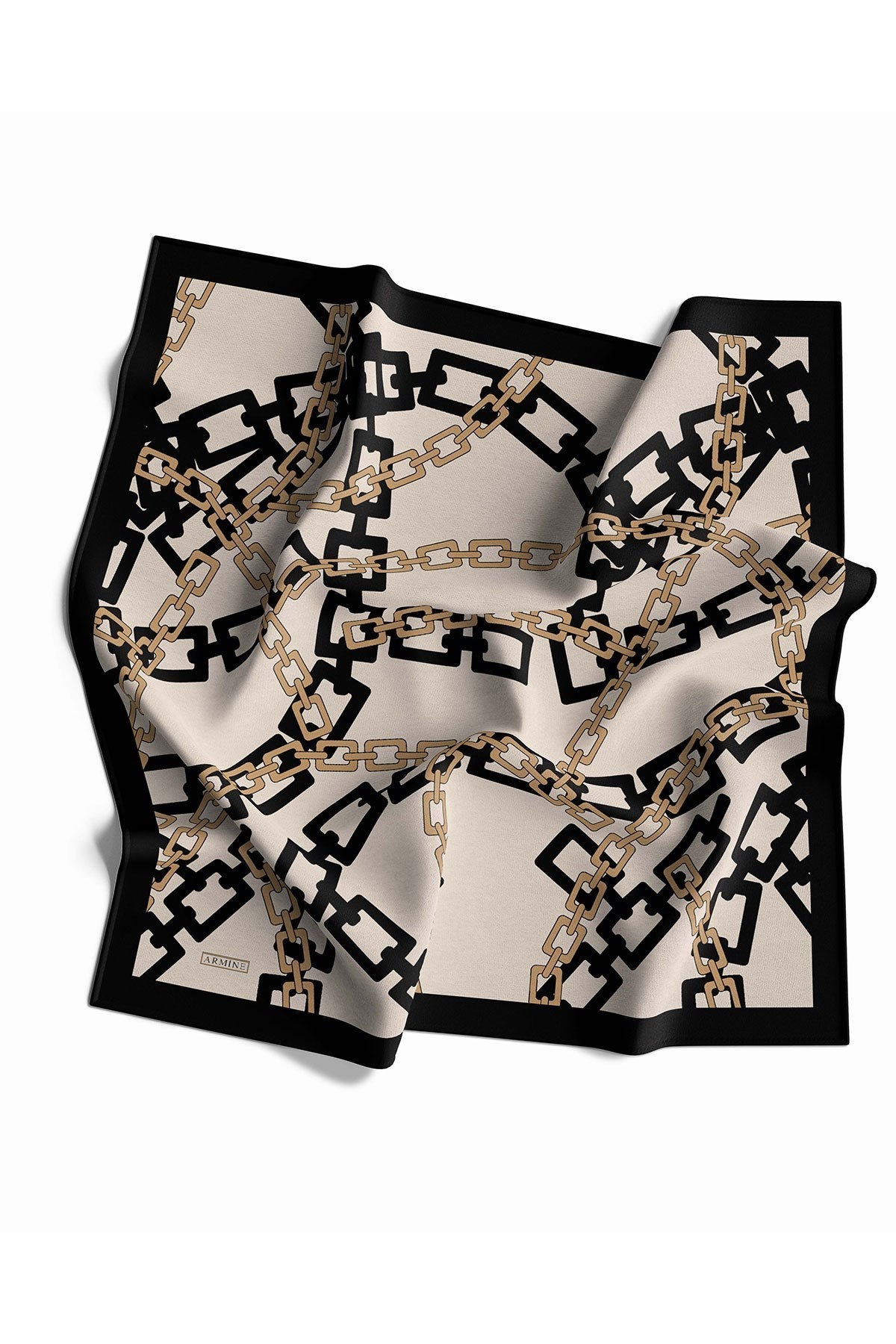 Armine Nostalji Serisi İpek Twill Eşarp 8736D-01
