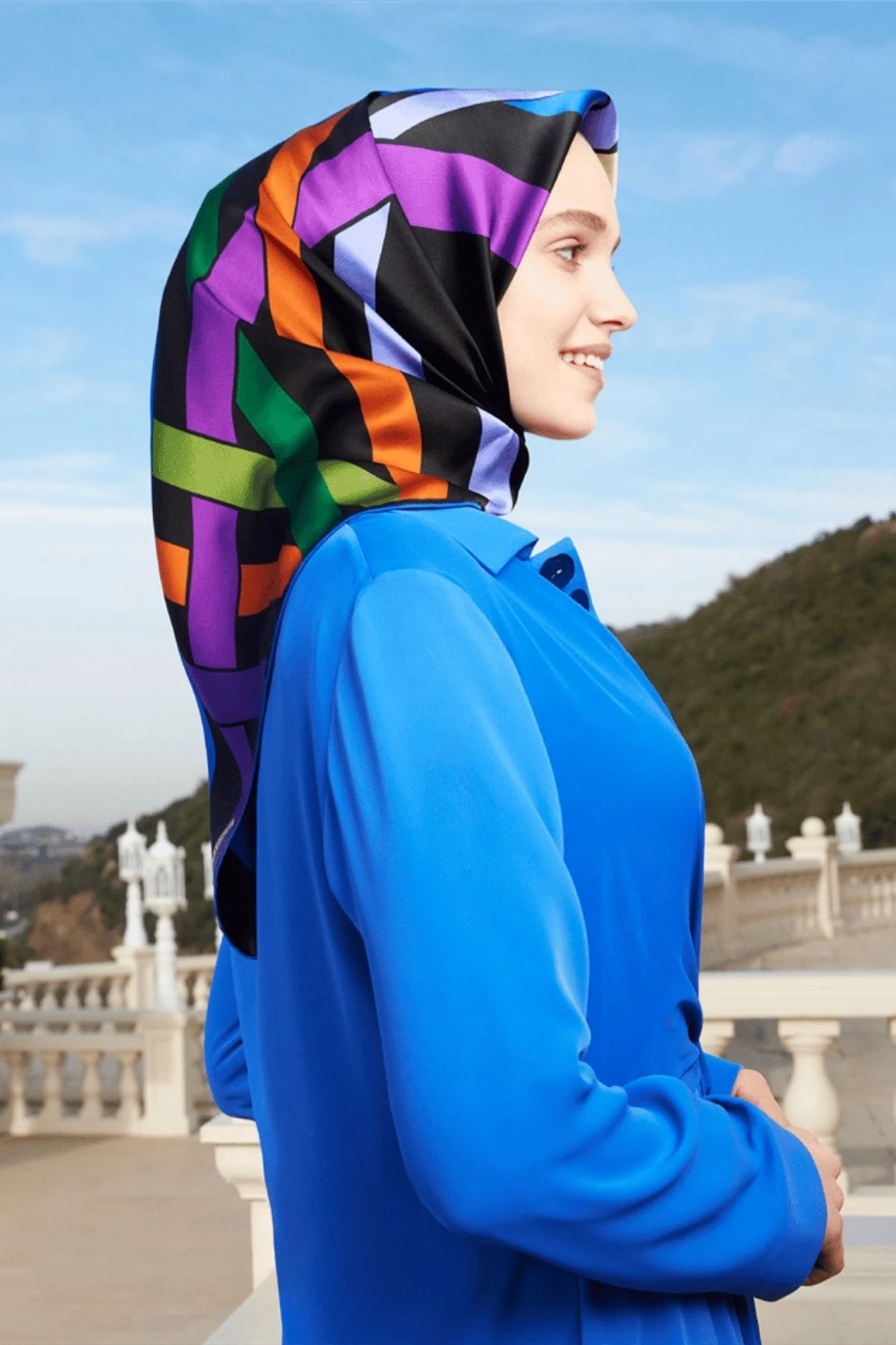 Armine Nostalji Serisi İpek Twill Eşarp 8923D-37