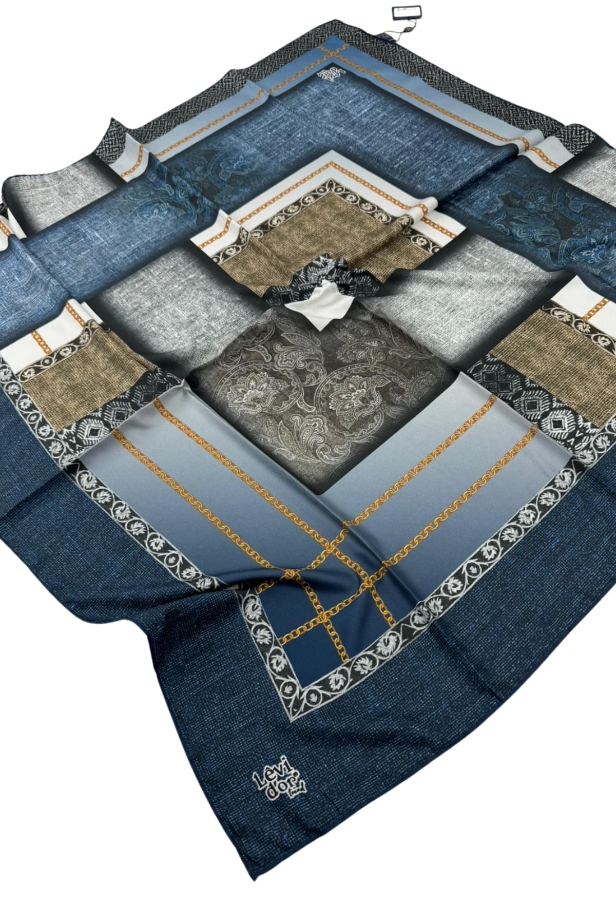 Levidor Trend Twill Eşarp LDT277 - 08-İndigo-Vizon