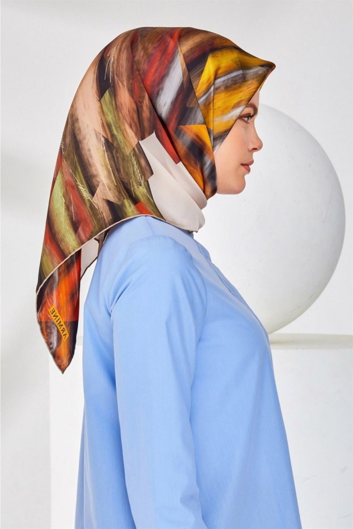Armine Nostalji Serisi Twill İpek Eşarp 8339D-36