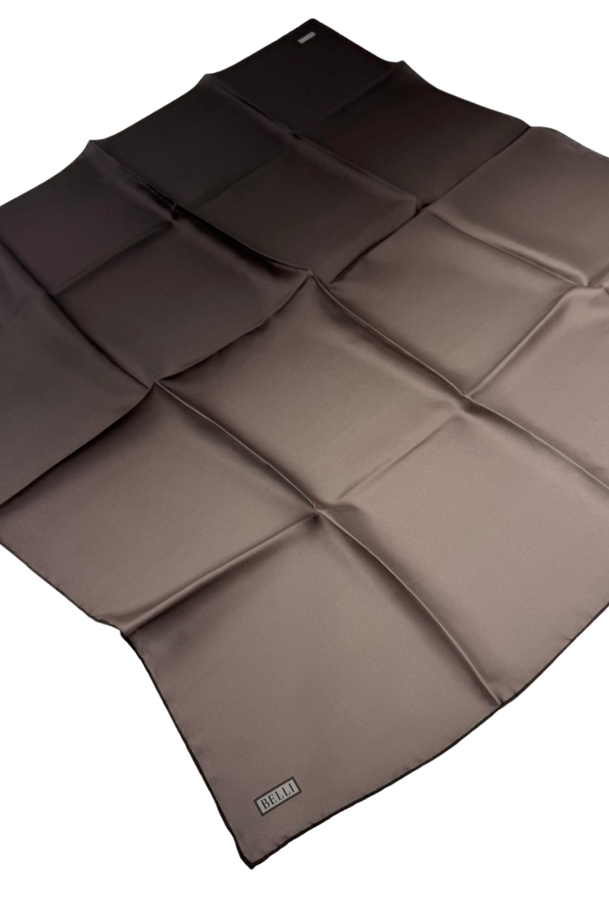 Belli Twill İpek Eşarp 4224D - 82-Vizon-Acı Kahve