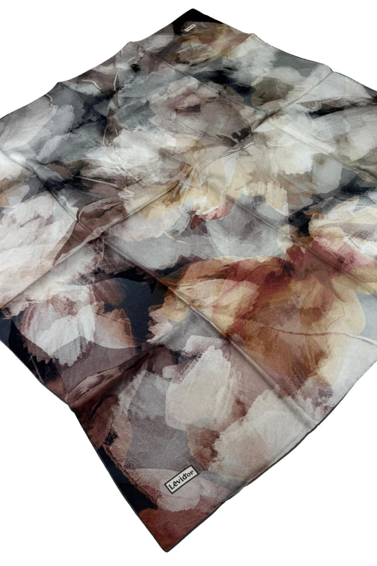 Levidor Twill İpek Eşarp LD1137 - 06-Taş-Gri