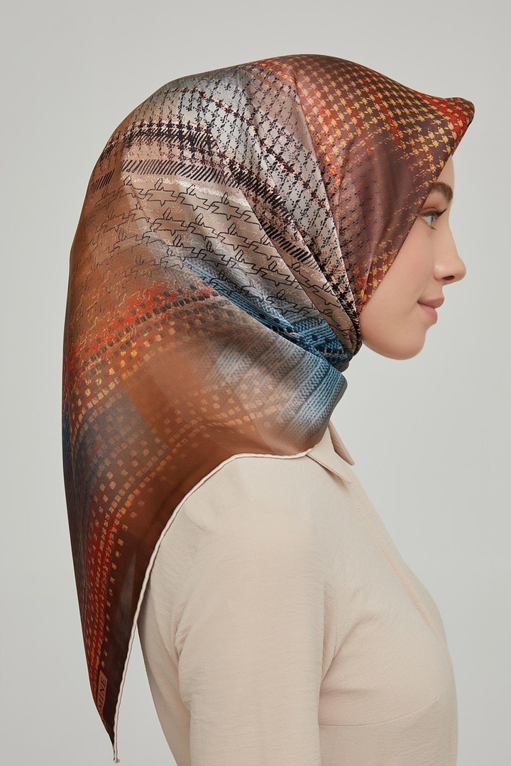 Armine Nostalji Serisi Twill İpek Eşarp 8602D-33